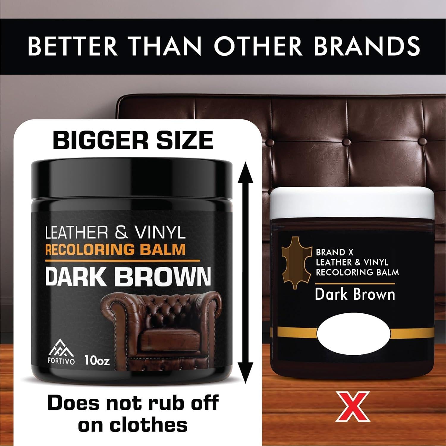 Bálsamo restaurador de color para cuero FORTIVO 388 g