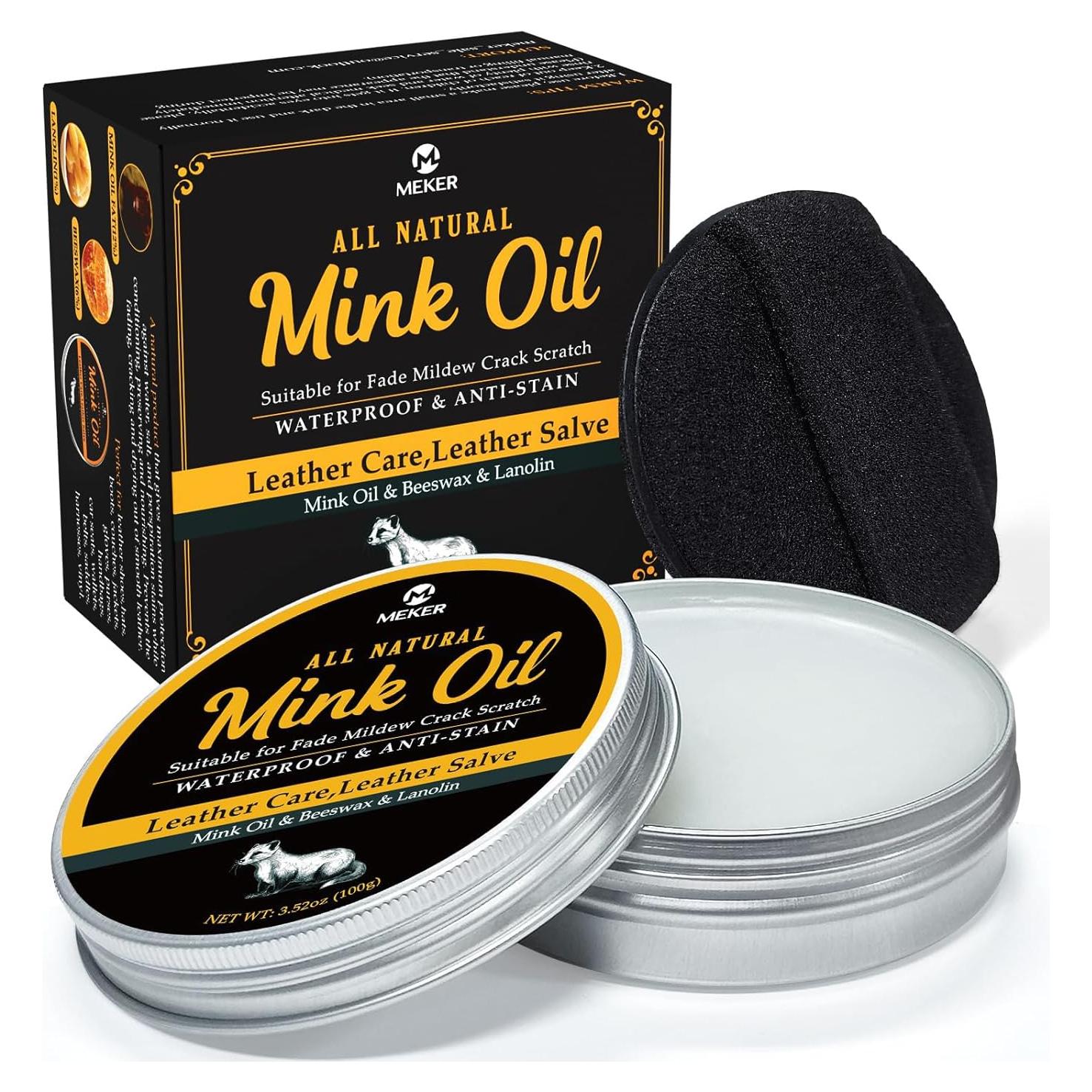 Aceite de Visón MEKER 100g - Acondicionador y Limpiador Impermeable