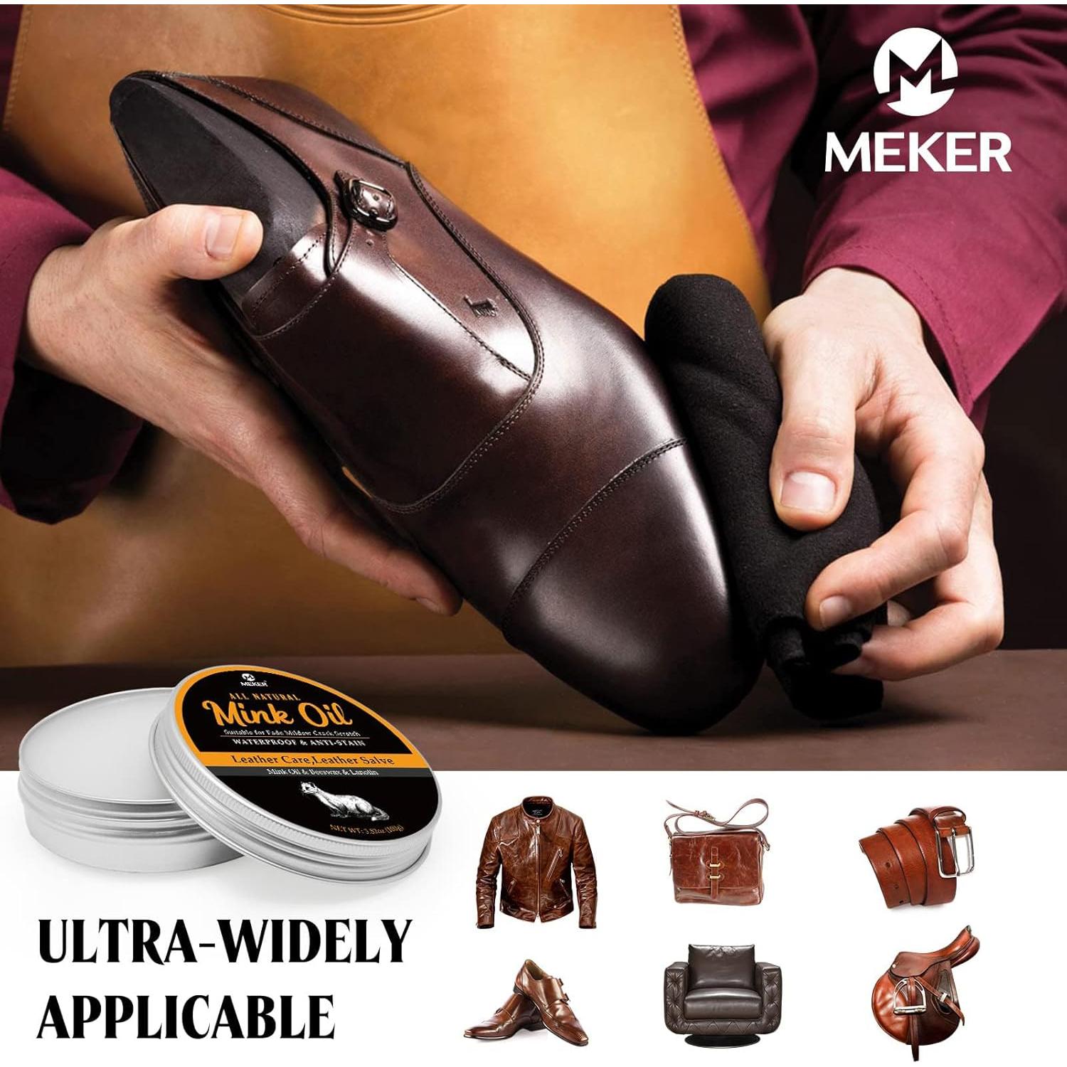 Aceite de Visón MEKER 100g - Acondicionador y Limpiador Impermeable