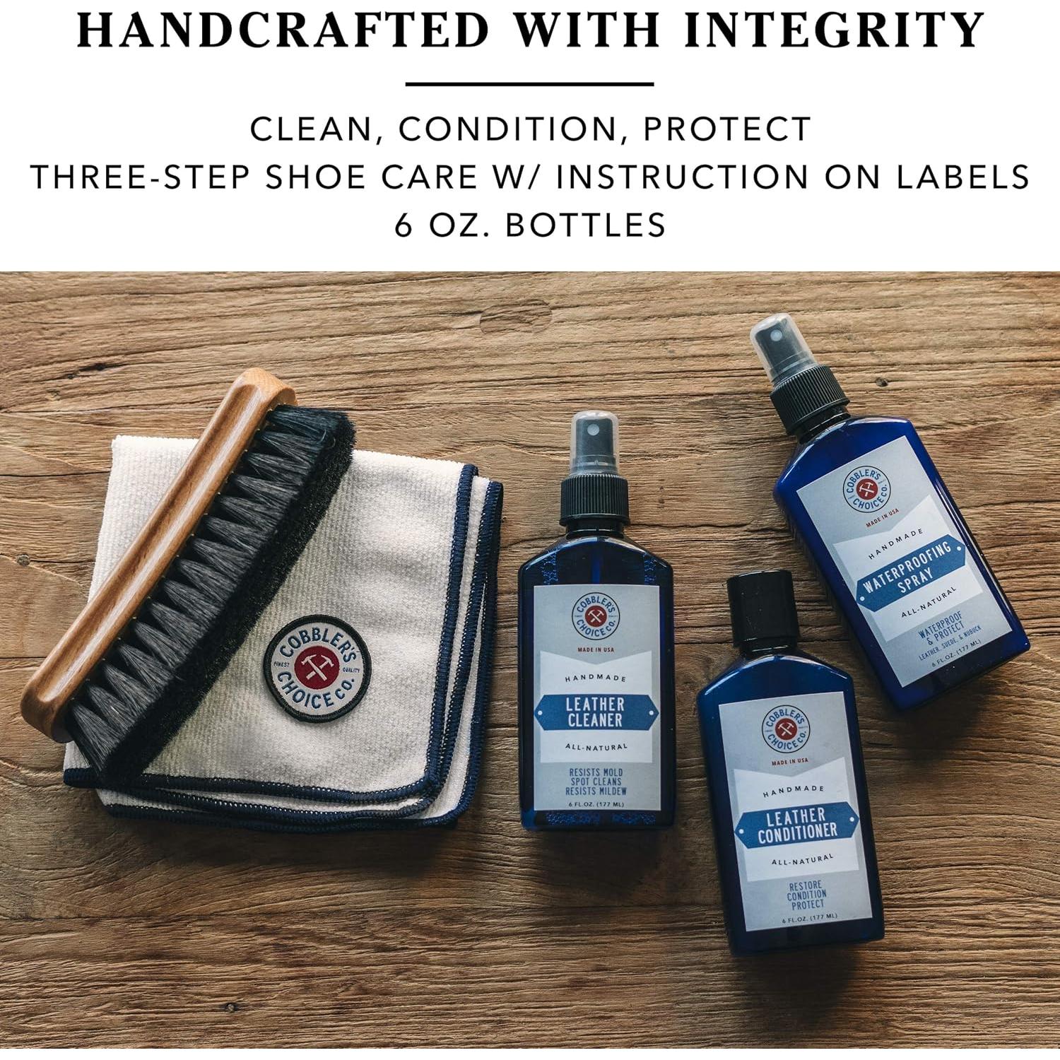Kit de Cuidado de Cuero Cobbler's Choice - 5 Piezas Naturales