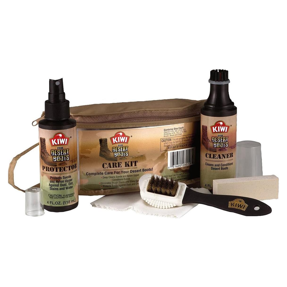 Kit de Cuidado para Botas Desert Kiwi - 118ml Limpiador y Protector