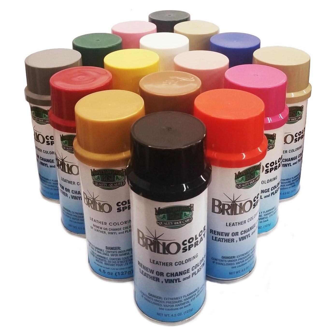 Spray Tinte Brillo Cuero Moneysworth & Best 355ml Negro