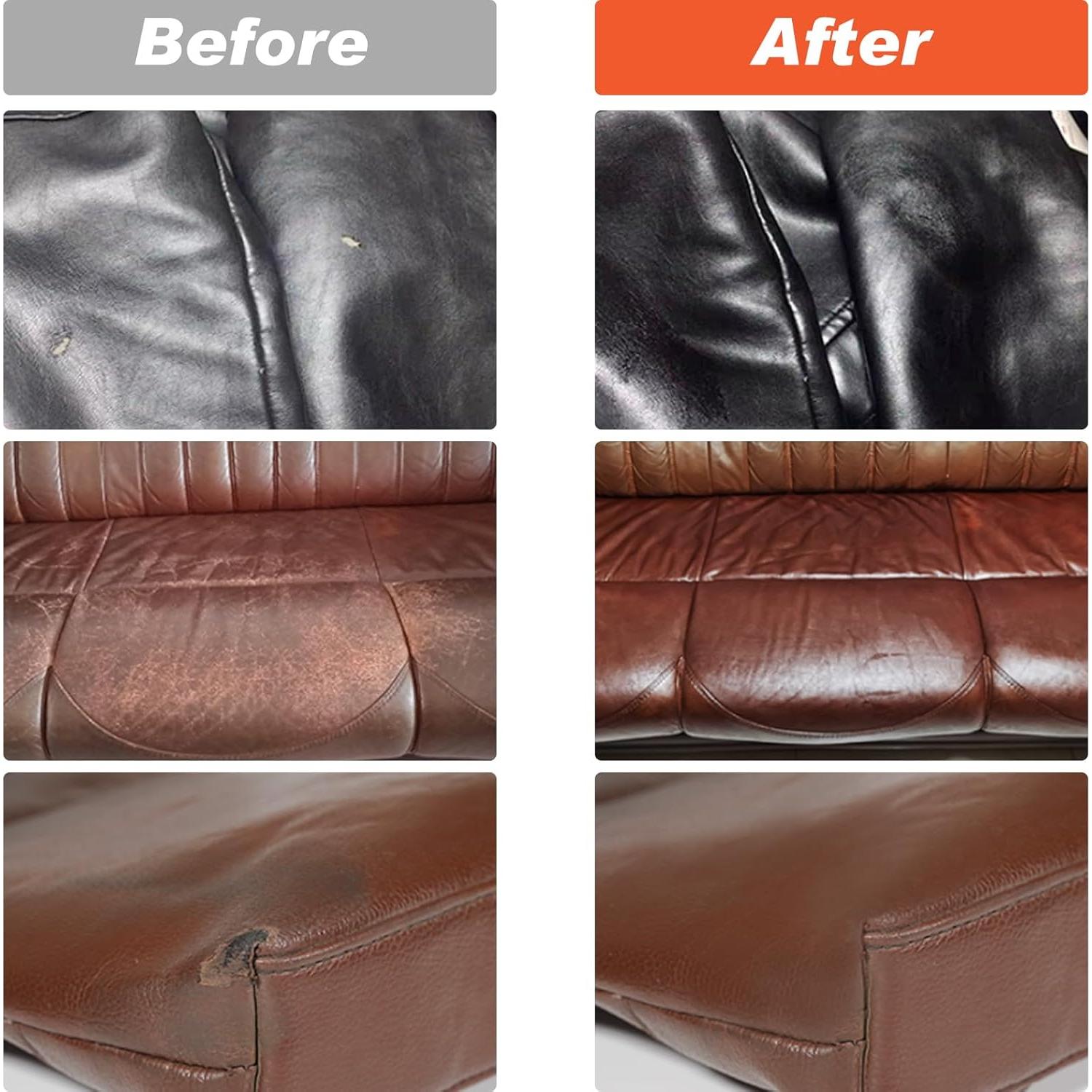 Bálsamo Restaurador de Color para Cuero Grpoche 272g Marrón Rojo