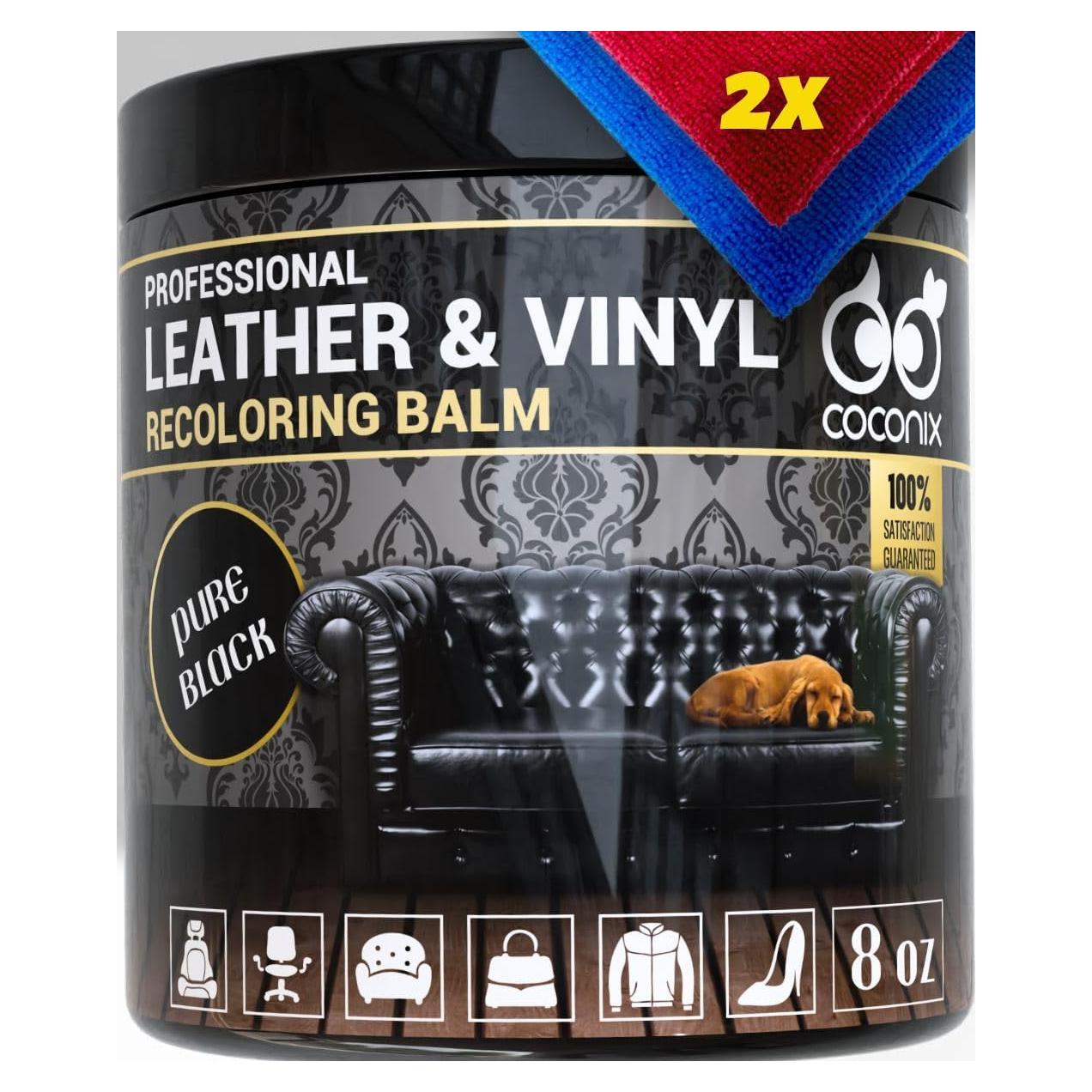 Bálsamo de Recoloración COCONIX - Negro Puro para Cuero y Vinilo