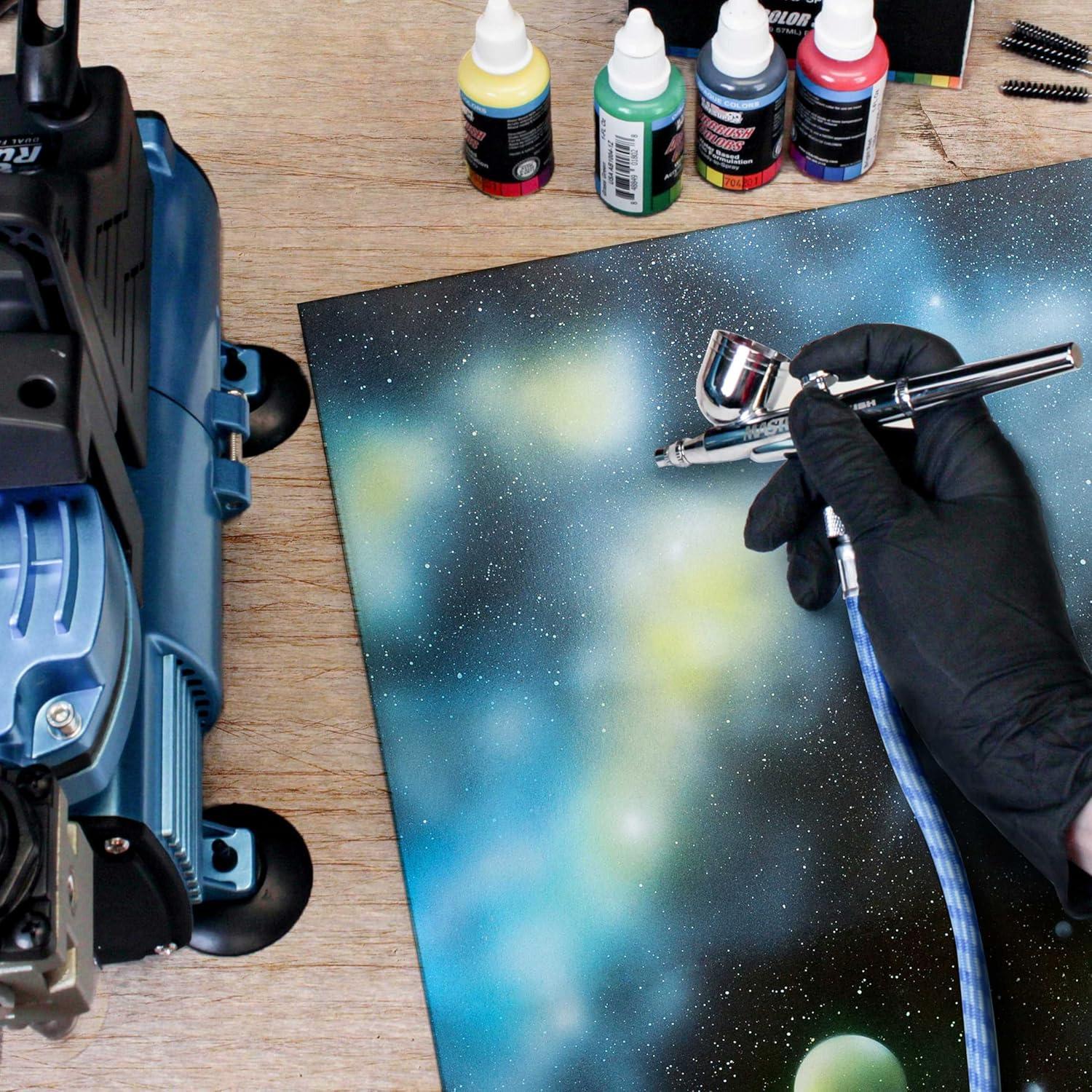 Juego de Pintura Airbrush U.S. Art Supply - 12 Colores Opacos 1 Oz