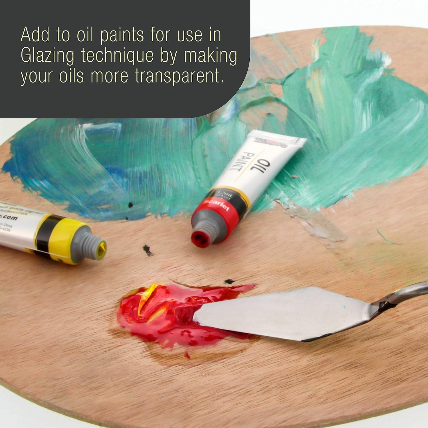 Aceite de Linaza Refinado U.S. Art Supply 500ml - Brillante