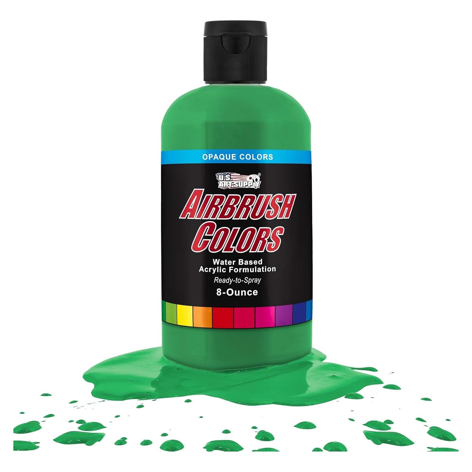 Pintura Acrílica Verde Hierba U.S. Art Supply 236.6 ml Listo para Pulverizar