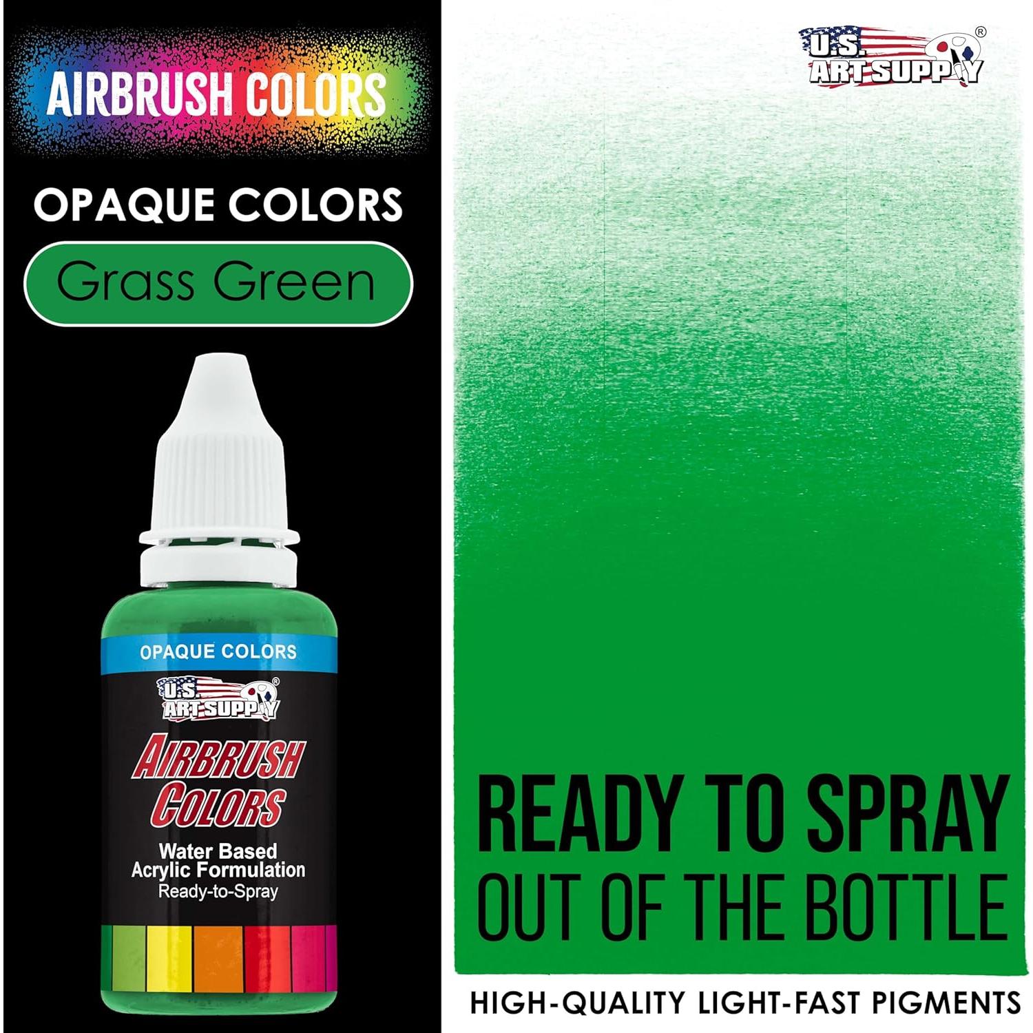 Pintura Acrílica Verde Hierba U.S. Art Supply 236.6 ml Listo para Pulverizar