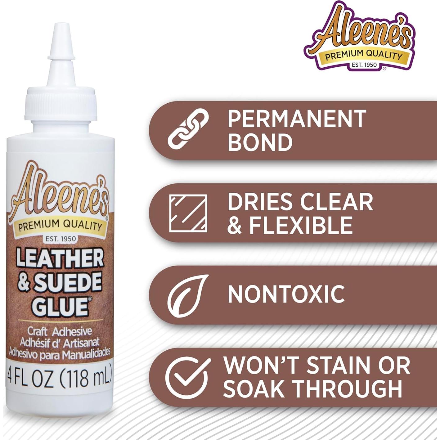 Pegamento para Cuero y Ante Aleene's 118 ml - Adhesivo Flexible