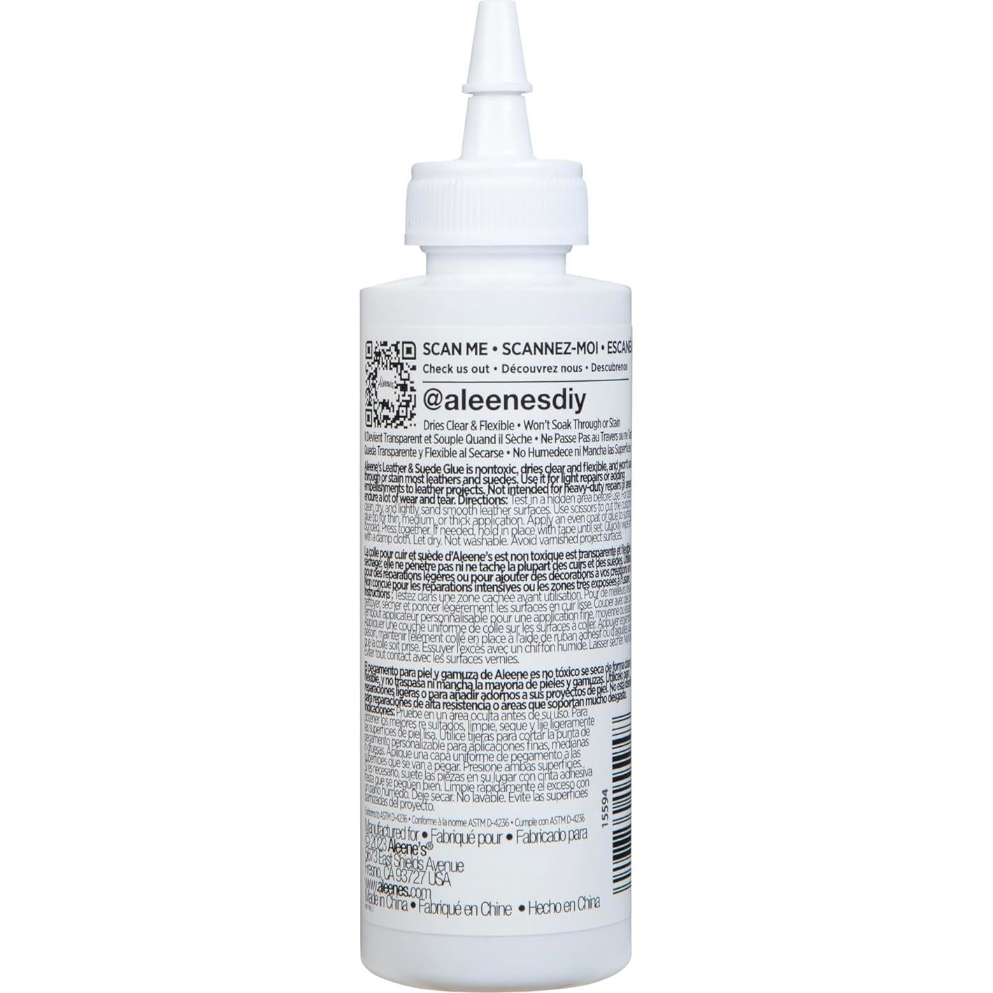 Pegamento para Cuero y Ante Aleene's 118 ml - Adhesivo Flexible