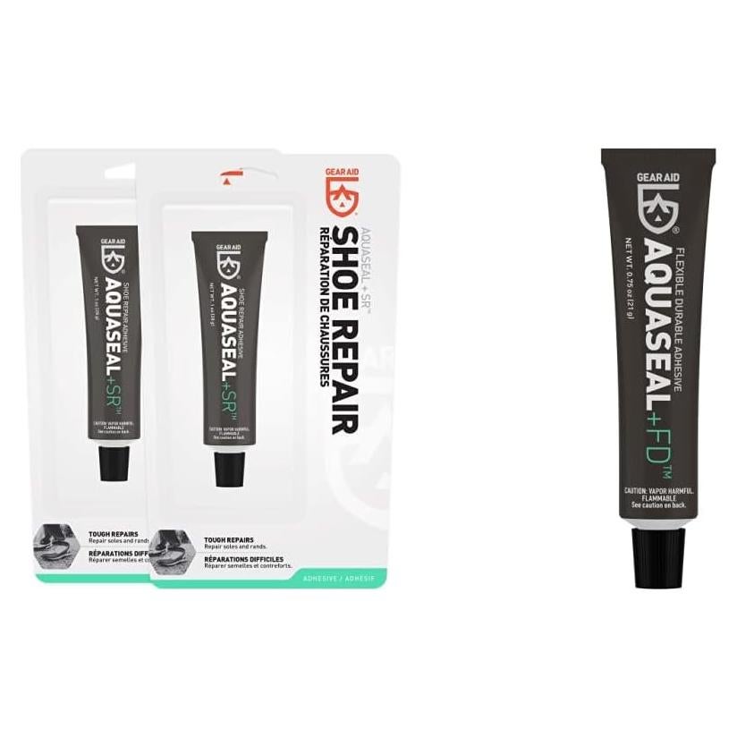 Adhesivo de Reparación GEAR AID Aquaseal SR y FD 1 oz y 0.75 oz