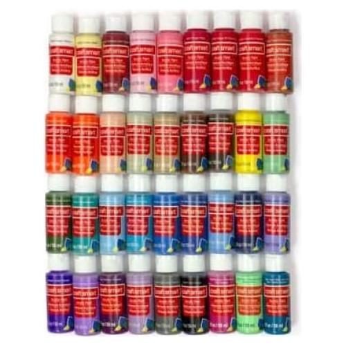 Juego de Pintura Acrílica Craft Smart 36 Piezas No Tóxicas