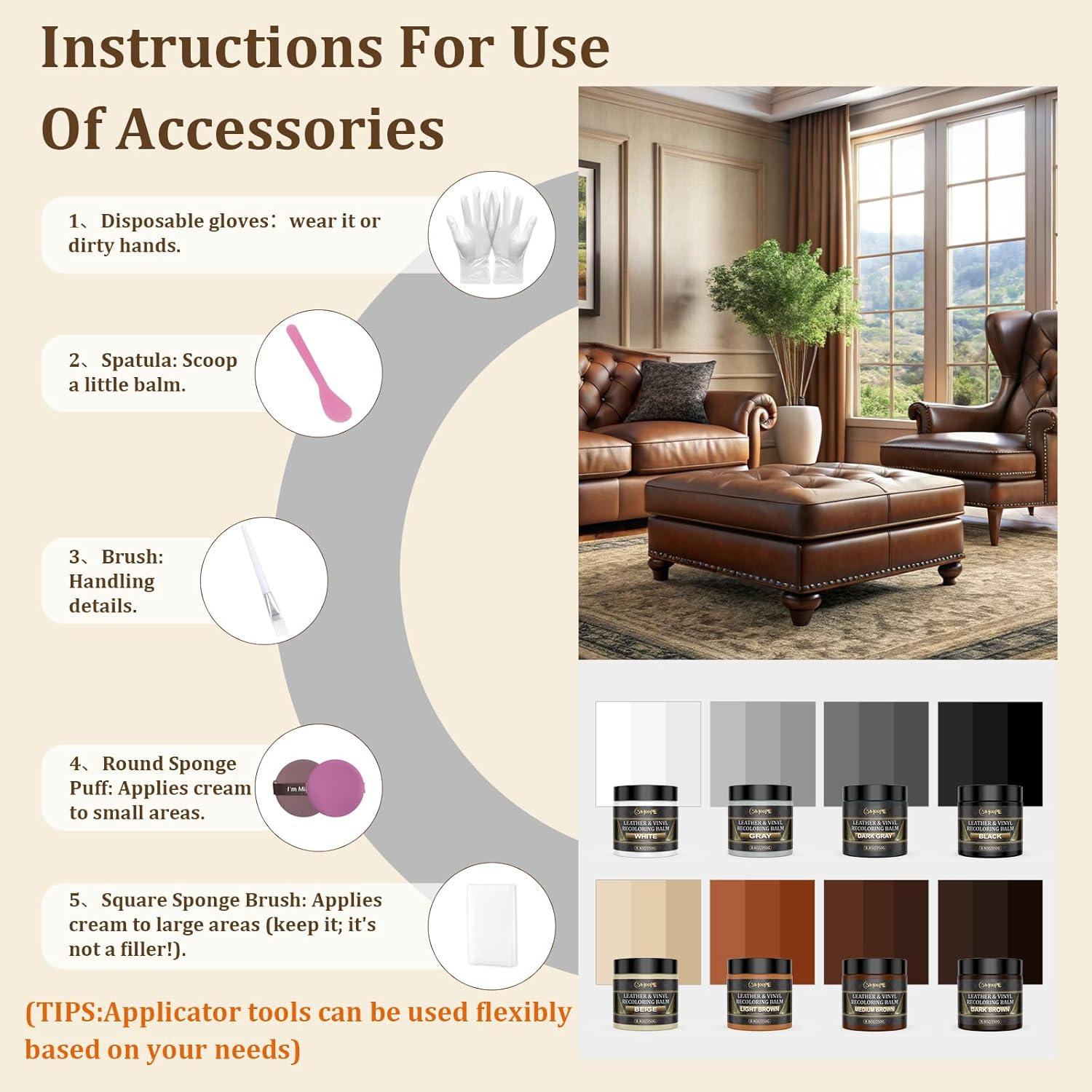 Bálsamo de Recoloración de Cuero SIHOOPE Blanco 305g