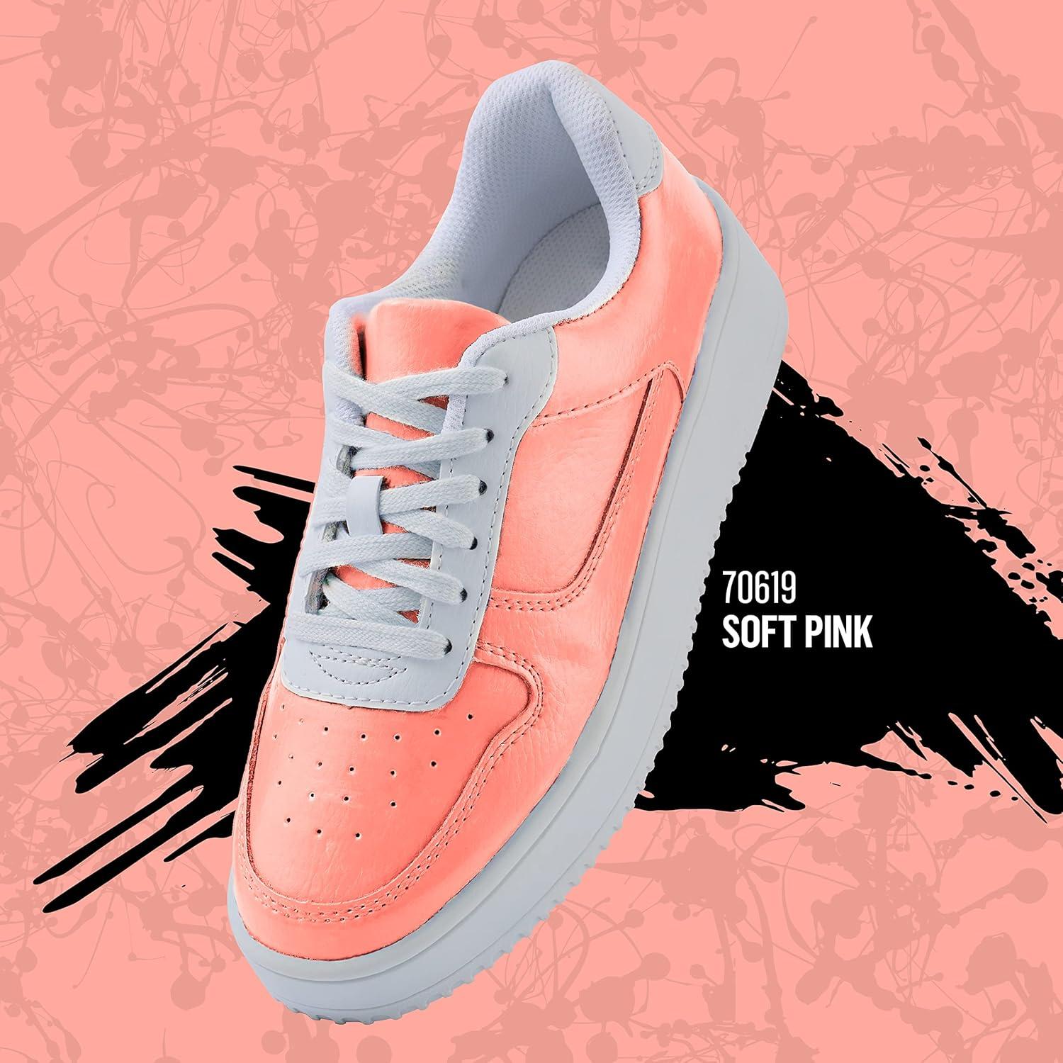 Pintura Acrílica para Cuero Kicks Studio Rosa Suave 60 ml