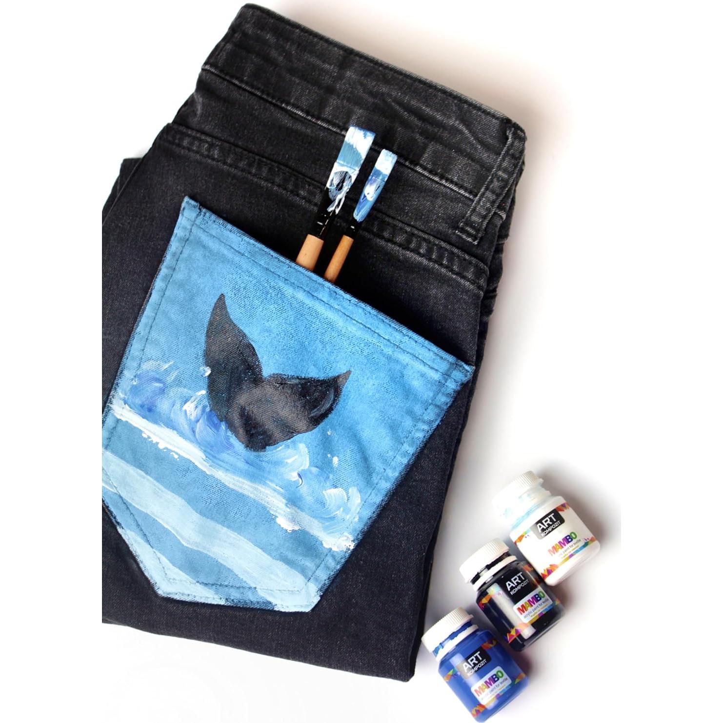 Juego de Pintura Acrílica para Tela Mambo KOMPOZIT 9 Colores 20 ml