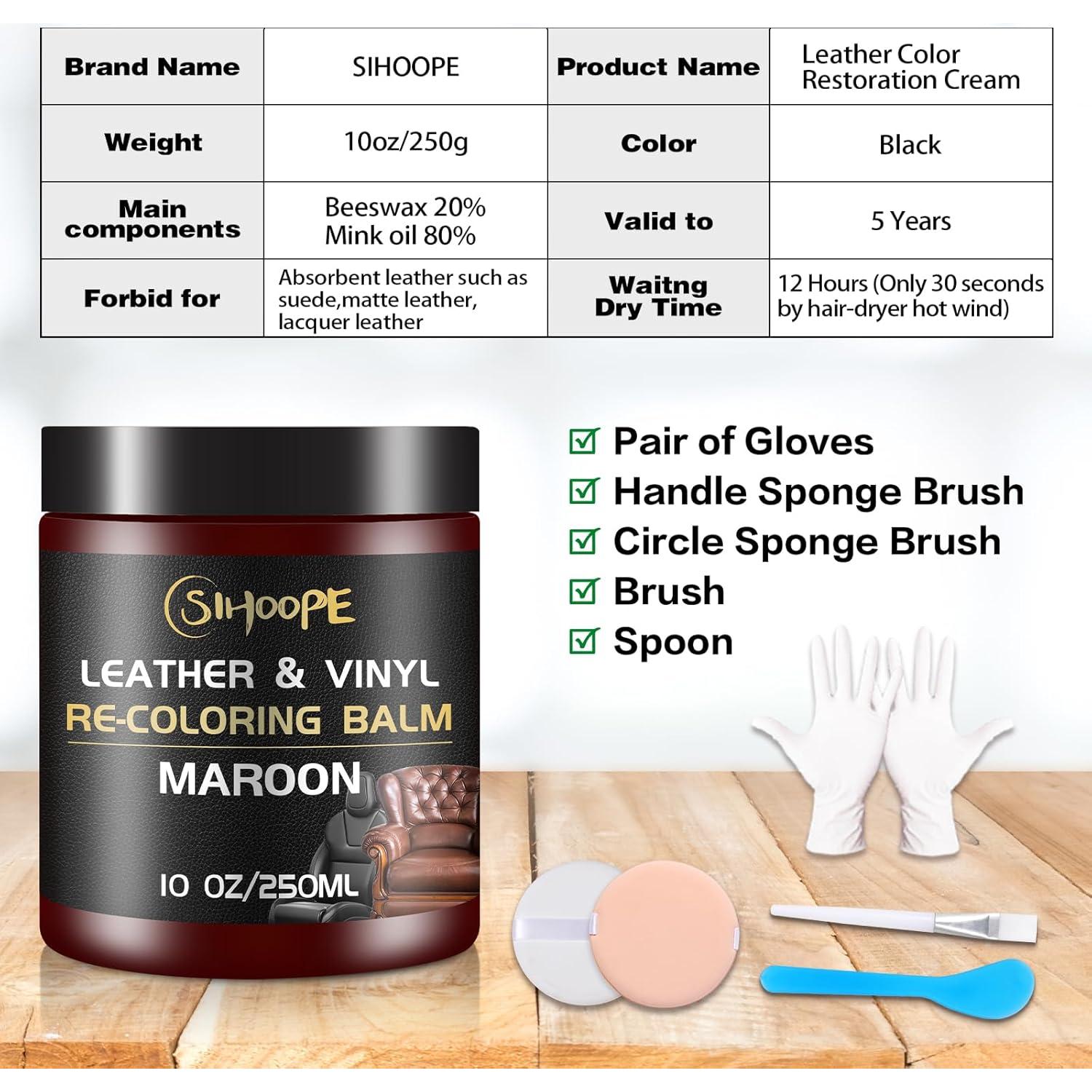 Bálsamo de Recoloración de Cuero SIHOOPE Marrón 18g