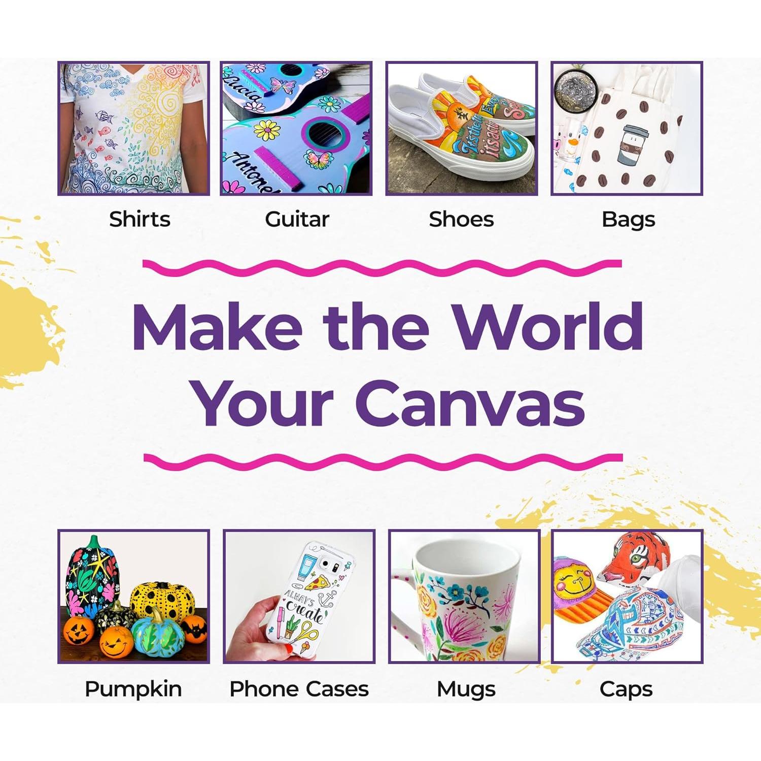 Marcadores de Pintura Acrílica PINTAR - Paquete de 24, Punta Extra Fina