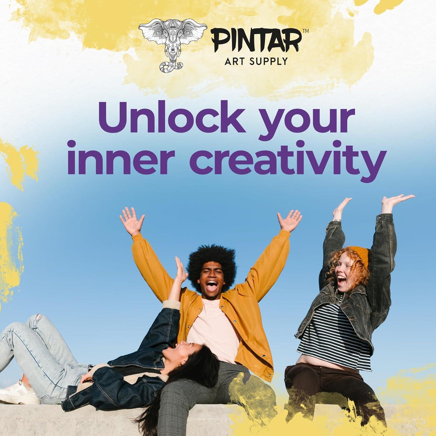 Marcadores de Pintura Acrílica PINTAR - Paquete de 24, Punta Extra Fina