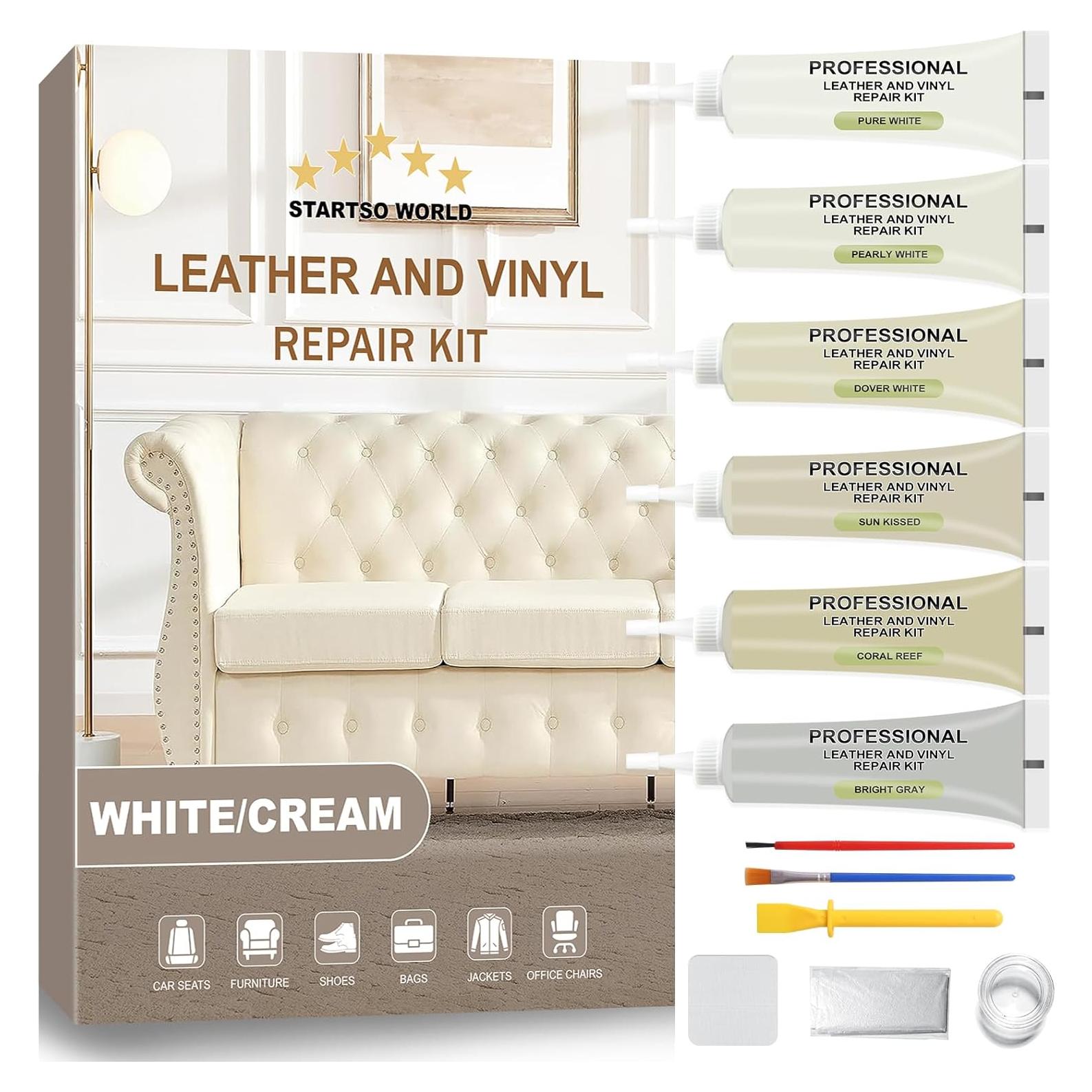 Kit de Reparación de Cuero STARTSO WORLD para Muebles y Autos
