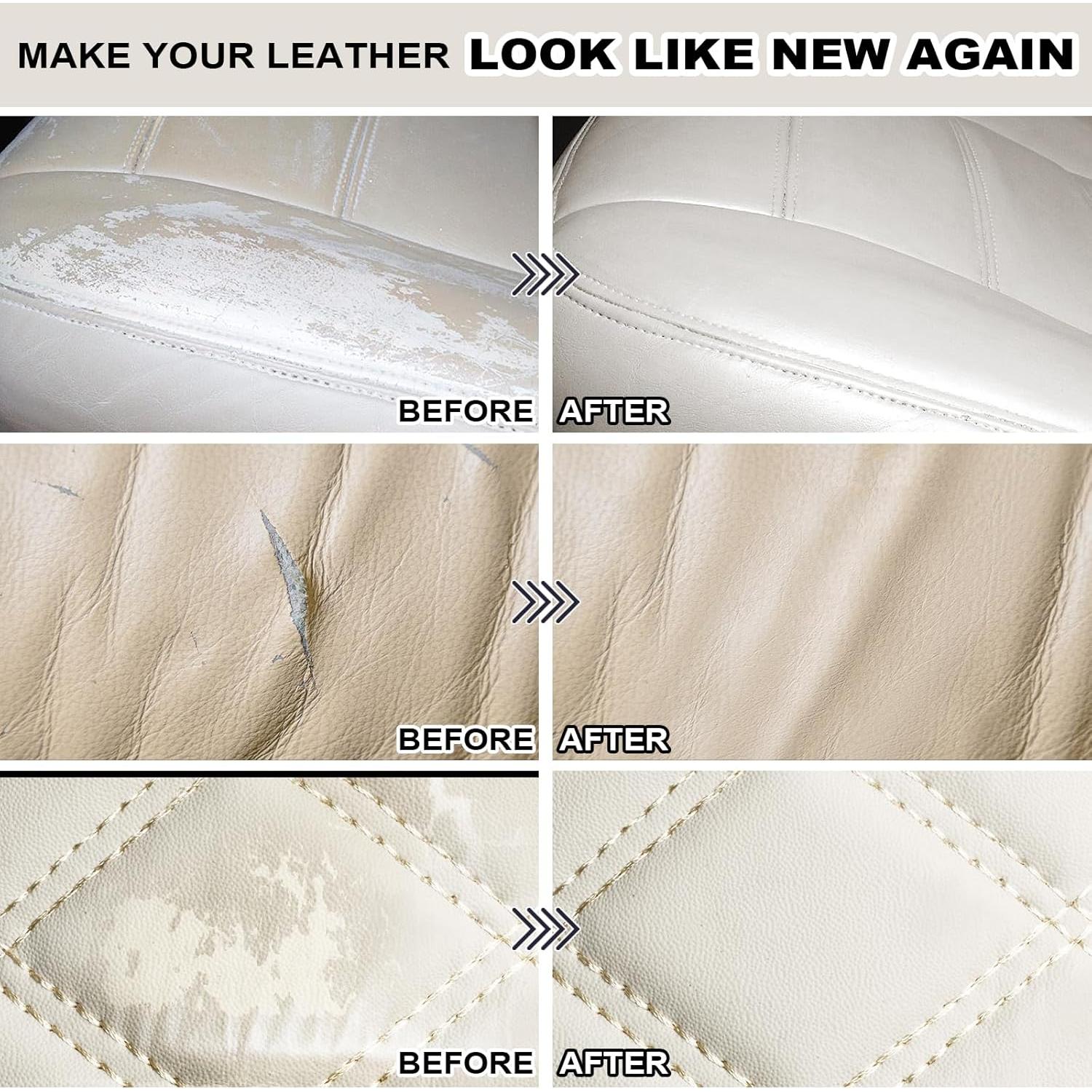 Kit de Reparación de Cuero STARTSO WORLD para Muebles y Autos