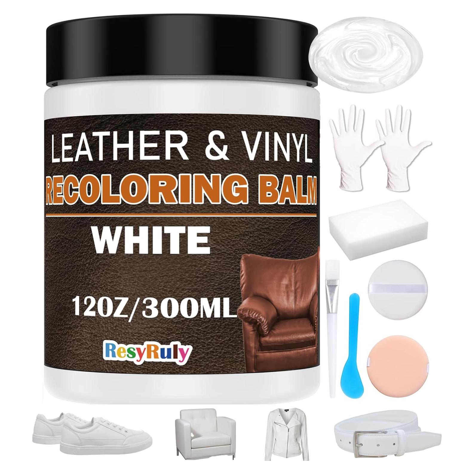 Kit de Reparación de Cuero Blanco Resyruly 351g Restaurador
