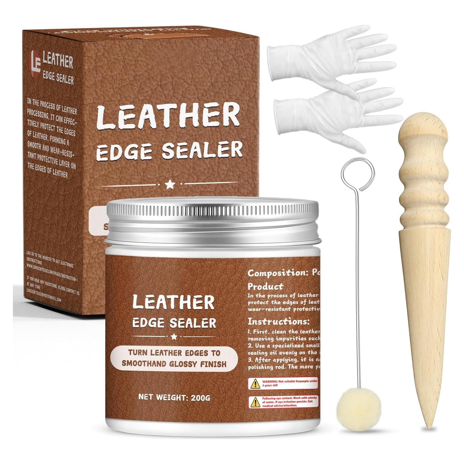 Kit de Sellador de Bordes de Cuero INNOVAYOU 200g - Pulido Brillante