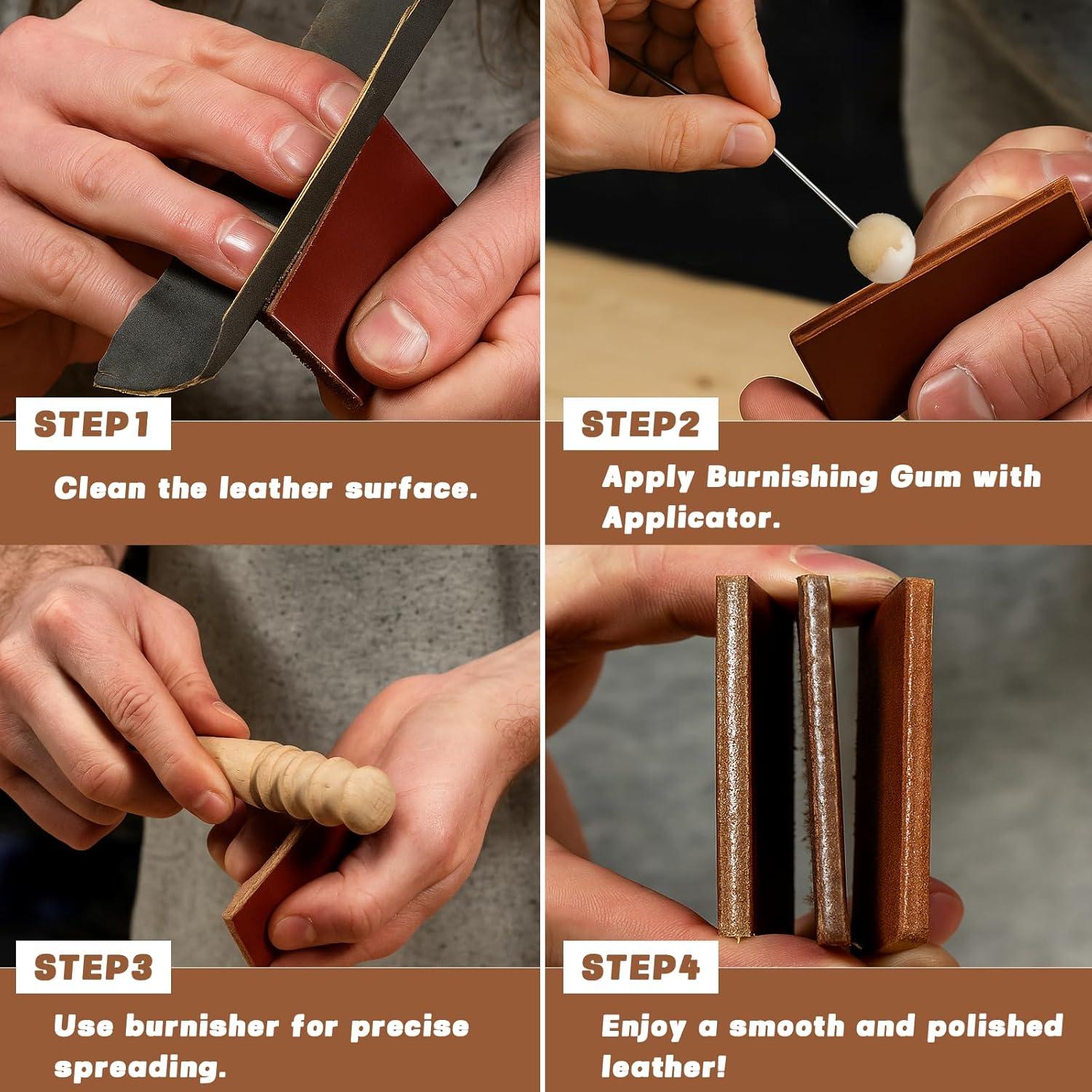 Kit de Sellador de Bordes de Cuero INNOVAYOU 200g - Pulido Brillante