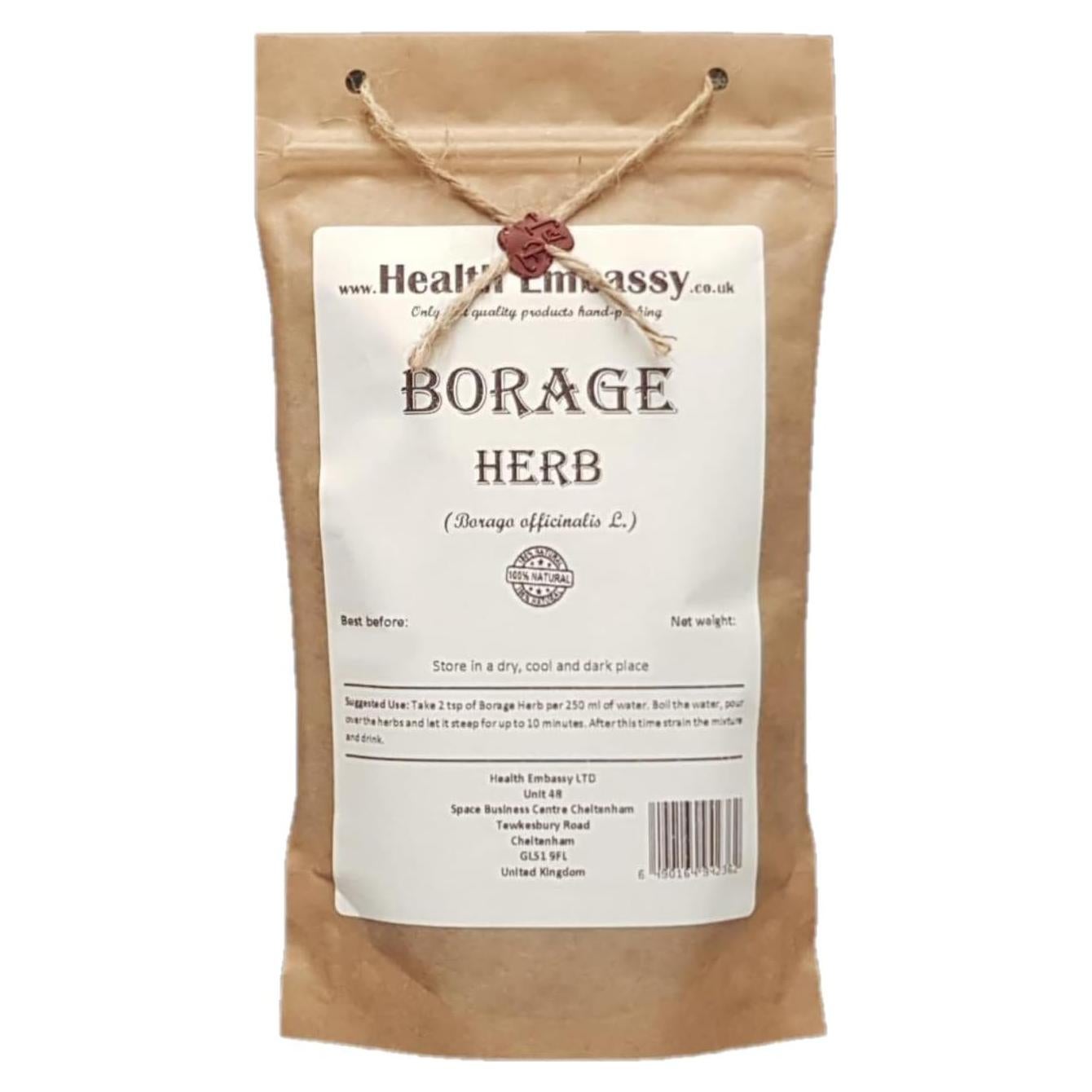 Té de Hierba de Borraja Health Embassy 50g - 100% Natural