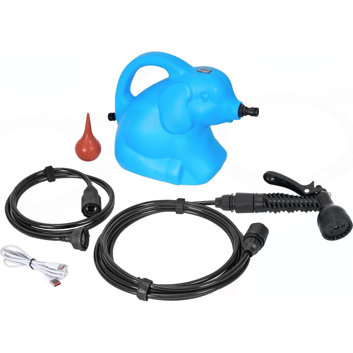 Ducha Portátil VOPCRIM 12V con 5 Modos de Rocío - Azul