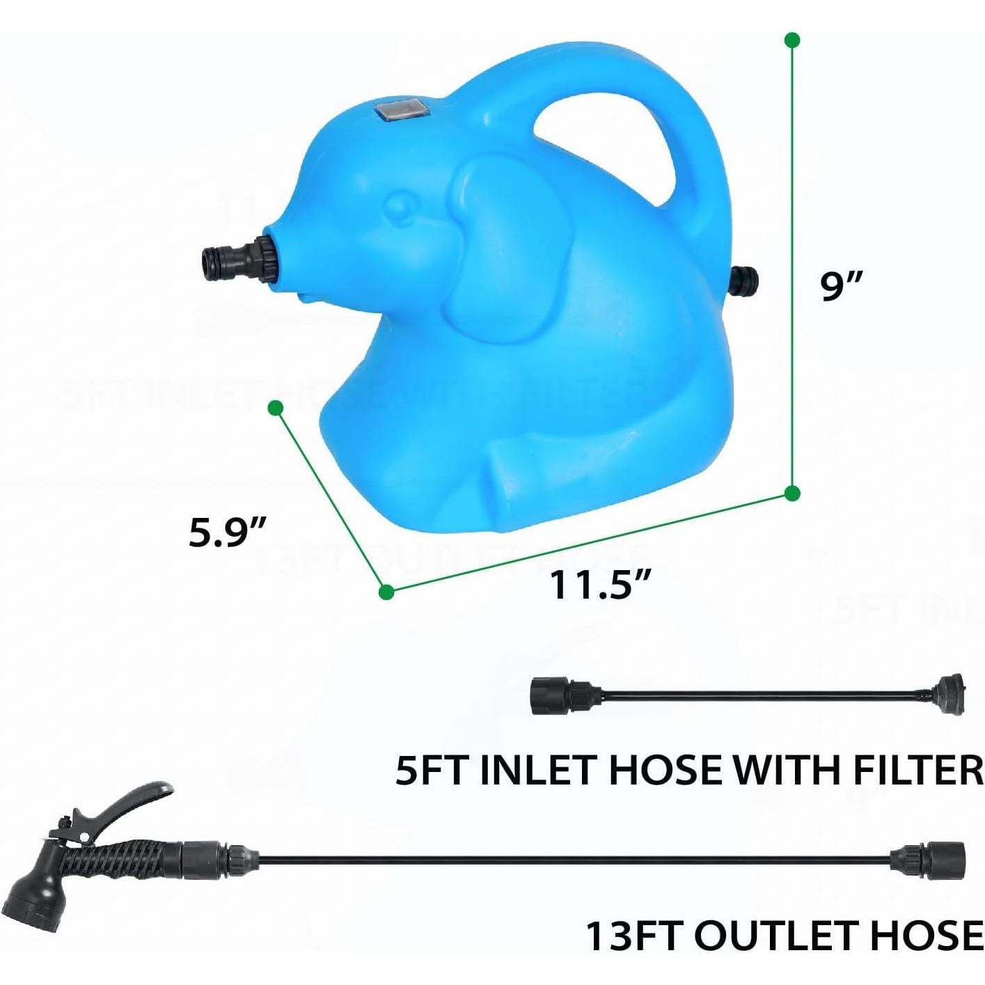 Ducha Portátil VOPCRIM 12V con 5 Modos de Rocío - Azul
