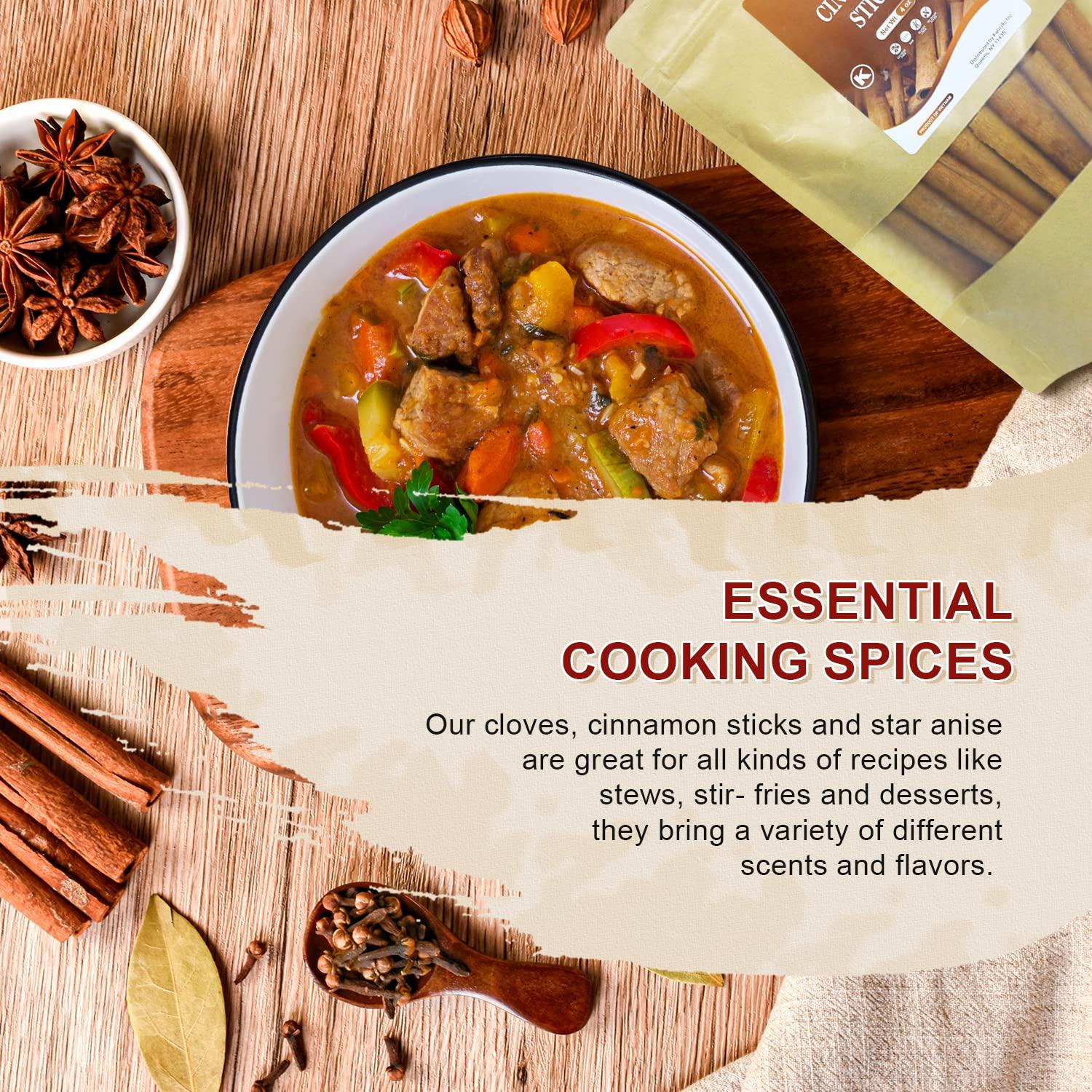 Conjunto de Especias 52USA: Canela, Anís Estrellado y Clavos 340g