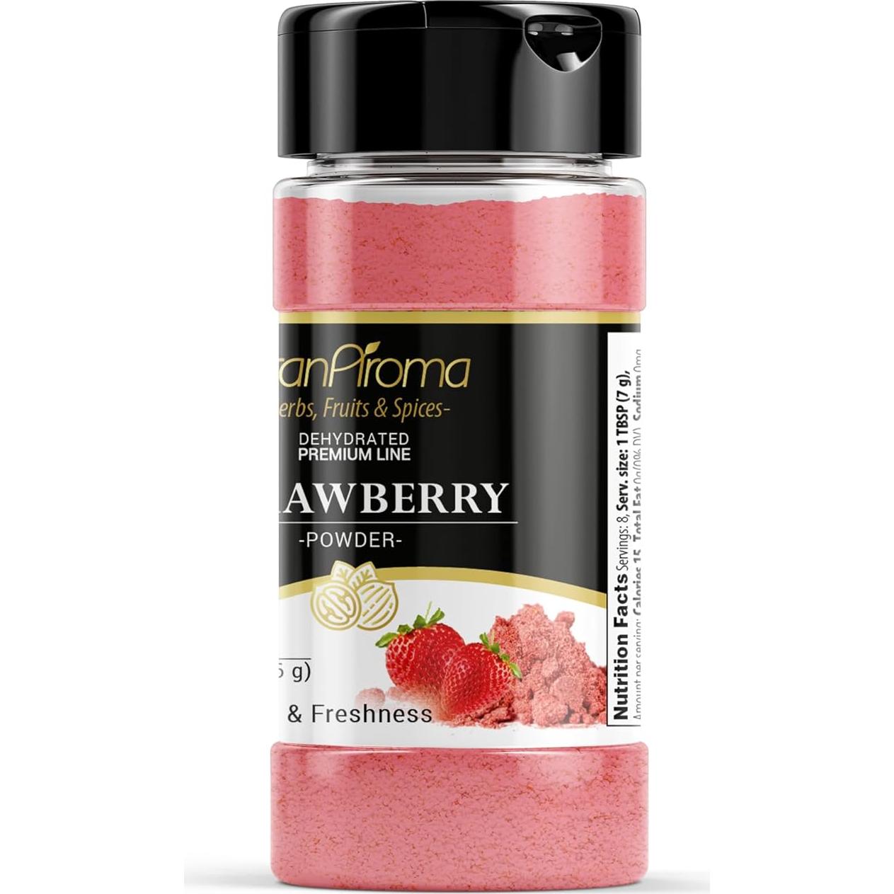 Polvo de Fruta de Fresa GranAroma 56.7g - Ideal para Batidos y Postres