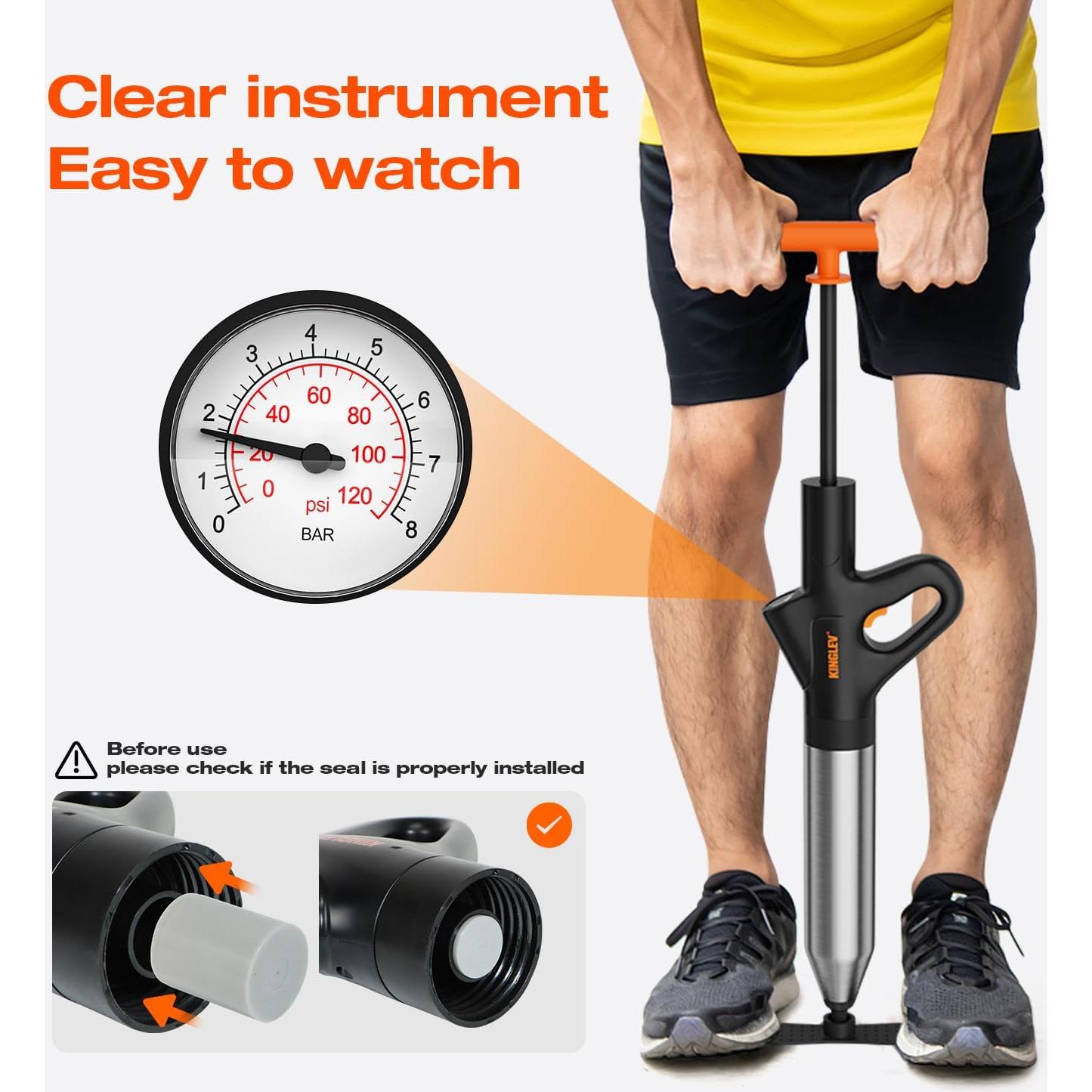 Desatascador de Inodoro KINGLEV HT096 con Bomba de Pie y Guantes