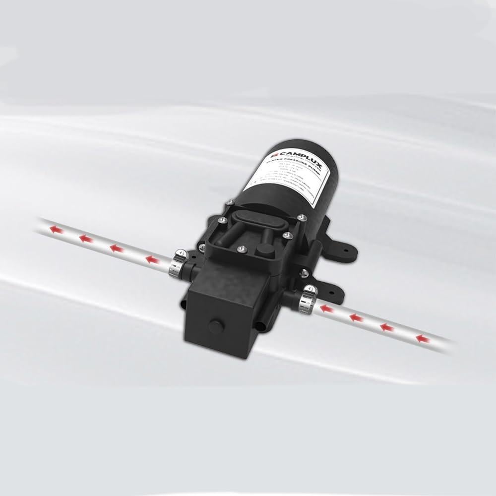 Bomba de Agua 12V Camplux JK-2202 Diafragma 1.2 GPM