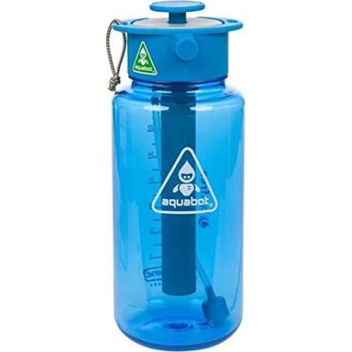 Botella de Agua Lunatec 1000ml con Spray 3-en-1 Azul