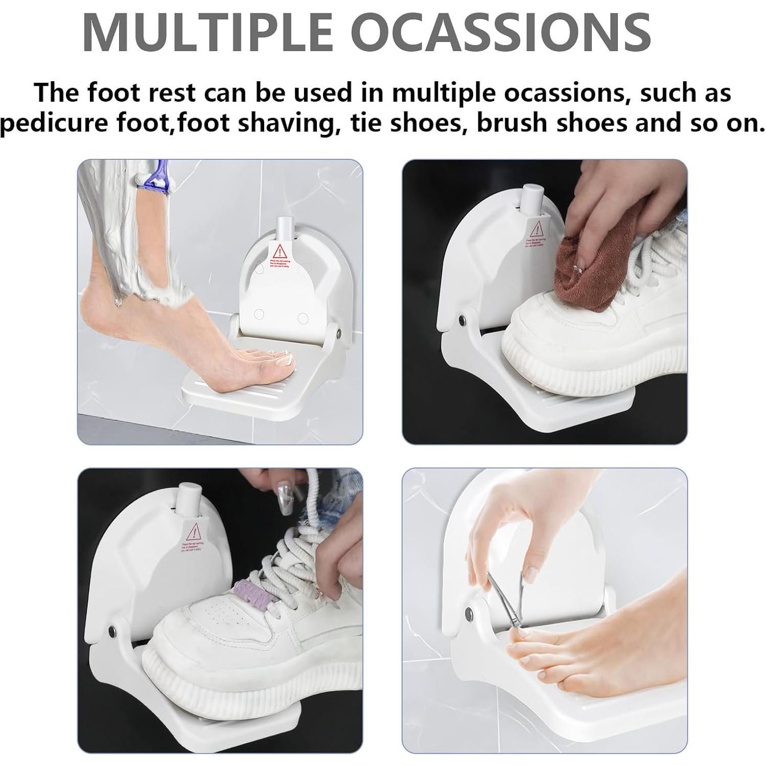 Reposapiés de Ducha Antideslizante FLAVOCAL Plegable 0.48kg