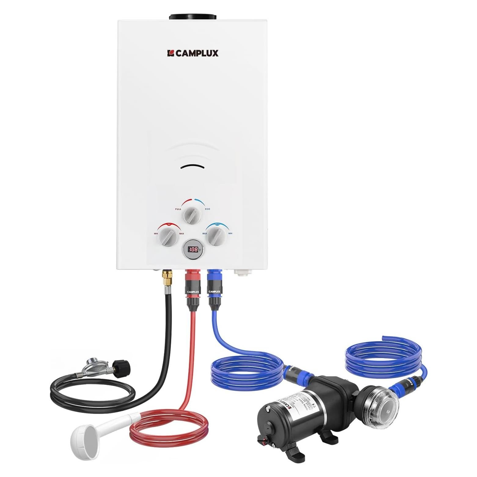 Calentador de Agua a Gas Propano Camplux 10LPM 68000BTU