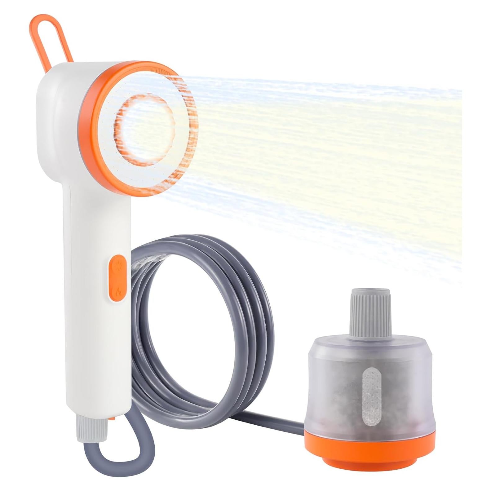 Ducha de Camping Portátil Brarvagur con Filtro y Luz LED