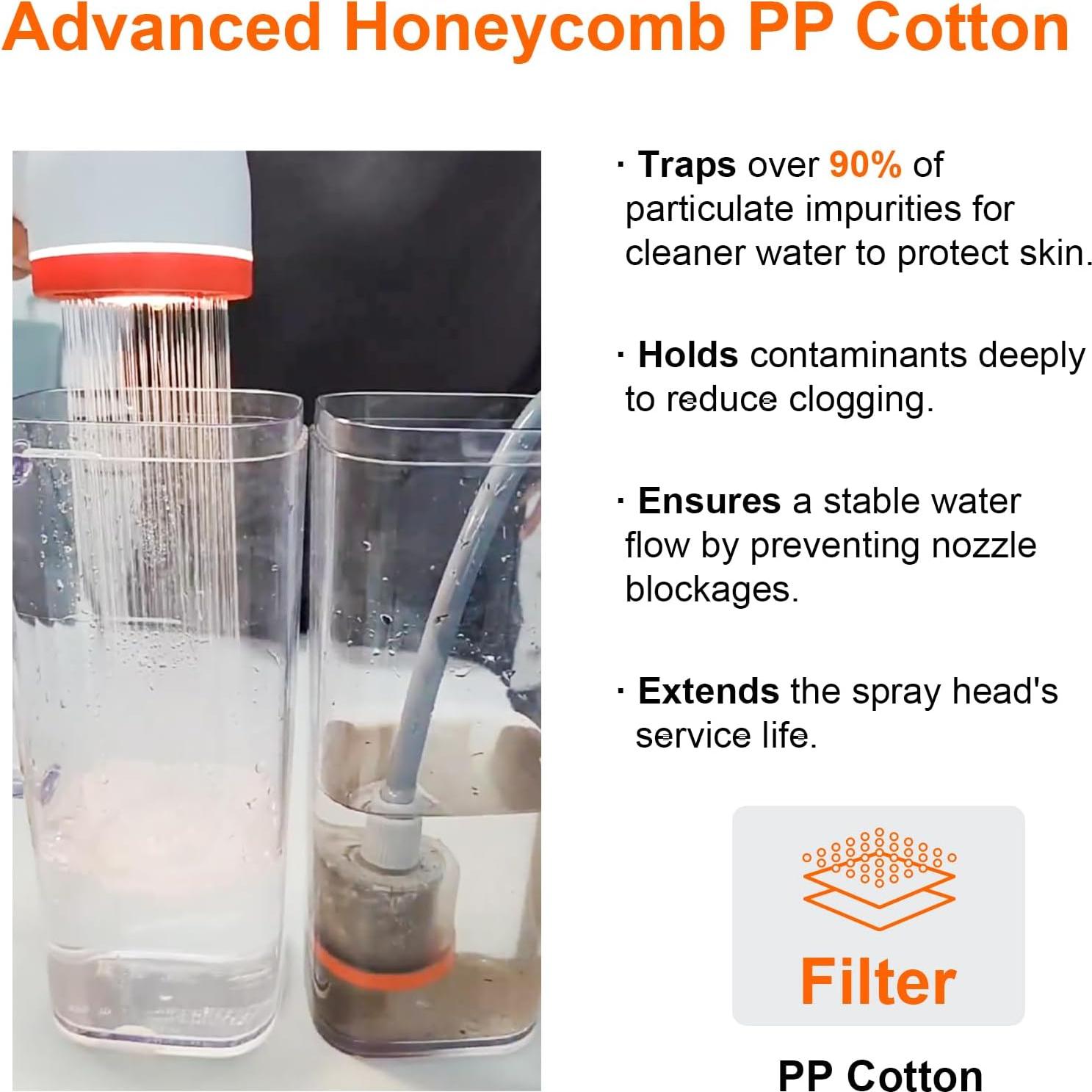 Ducha de Camping Portátil Brarvagur con Filtro y Luz LED