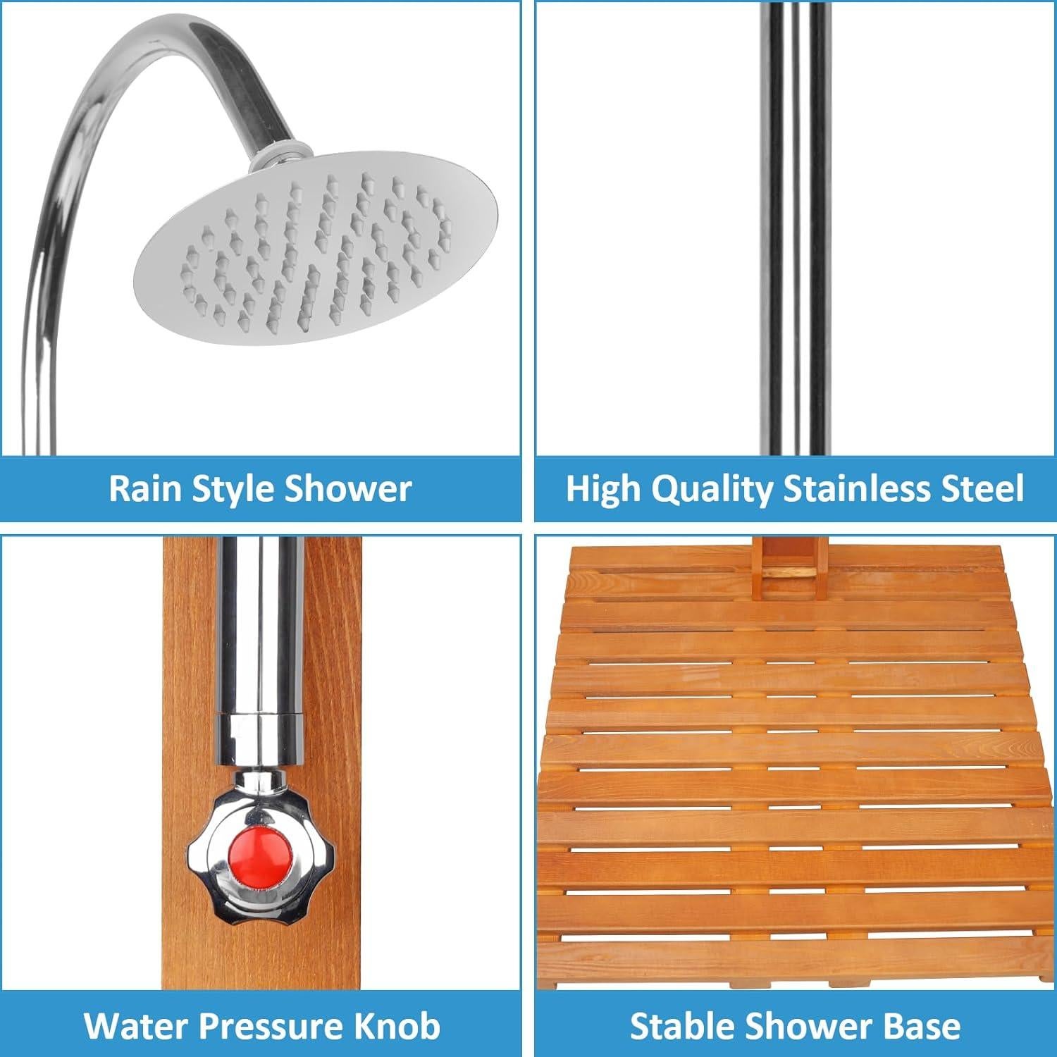 Kit de Ducha Portátil Senrob para Jardín 219.9x75x65cm