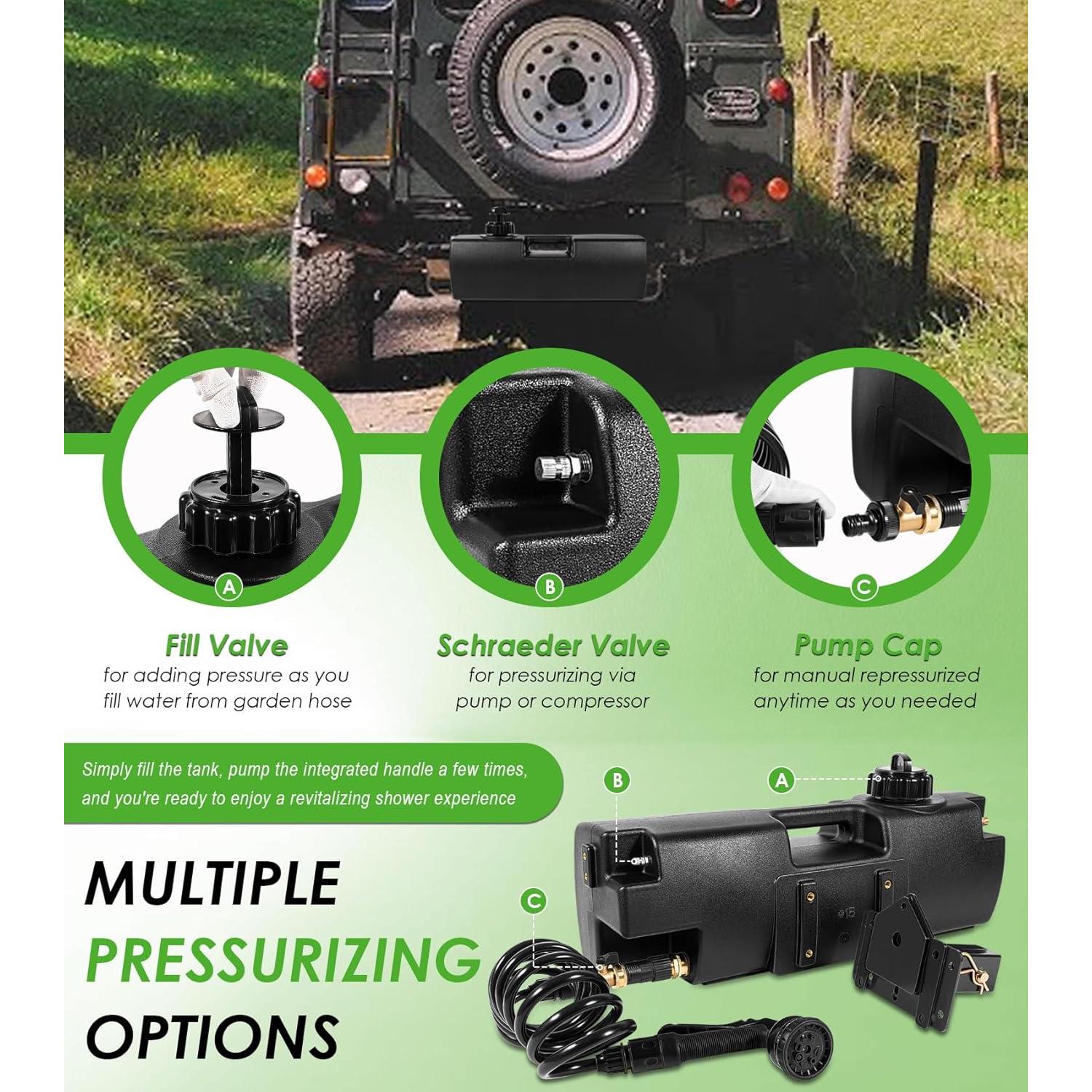 Tanque de Agua Autopresurizado 15.14L Yoursme para Camping