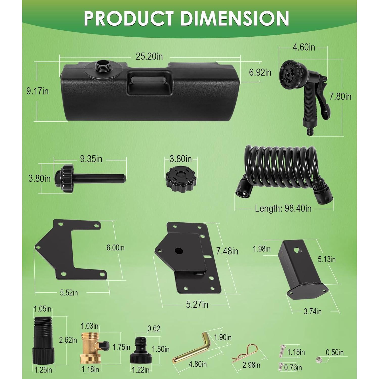 Tanque de Agua Autopresurizado 15.14L Yoursme para Camping