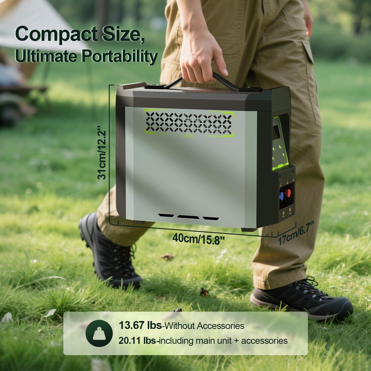 Calentador de Agua Portátil Jocoevol a Propano 20,000 BTU