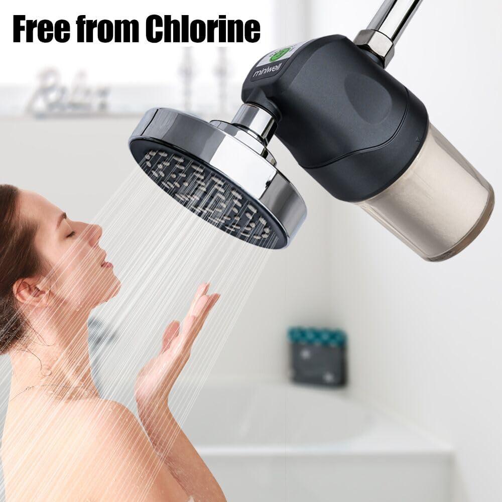 Filtro de Ducha Miniwell L700 - Purificador de Agua, Negro