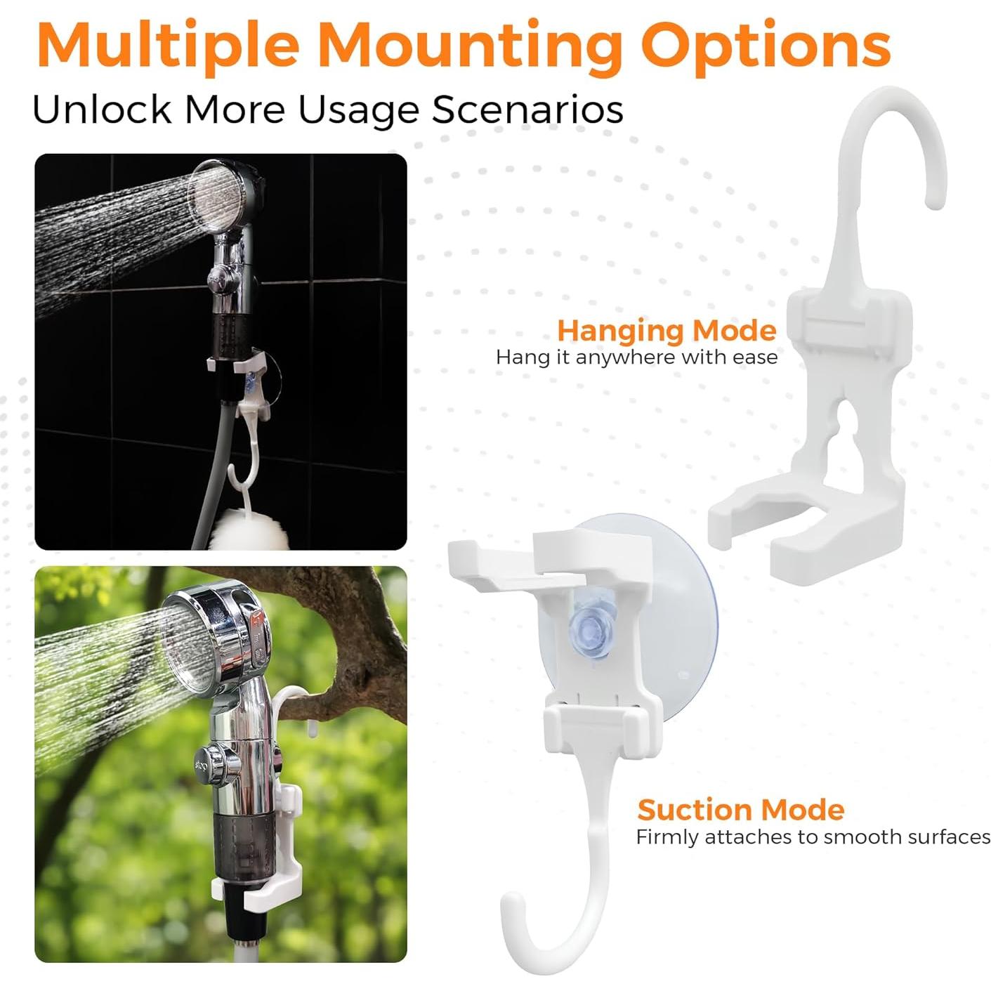 Ducha Portátil Aerogogo Recargable con Pantalla LED 3 Modos