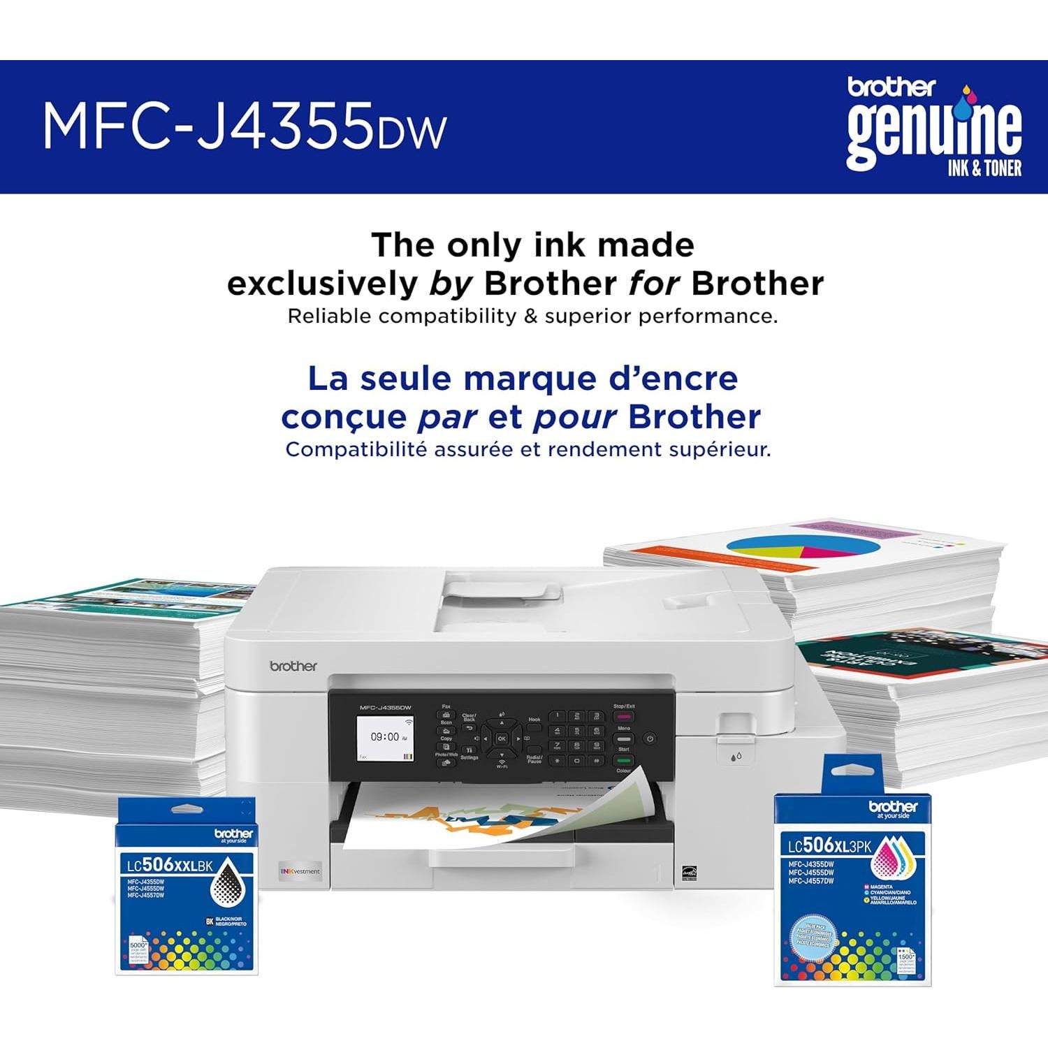 Impresora Multifuncional Brother MFC-J4355DW Inalámbrica Color