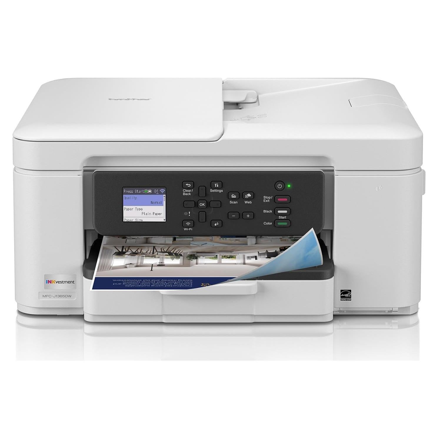 Impresora Multifuncional Brother MFC-J1365DW Inalámbrica Color