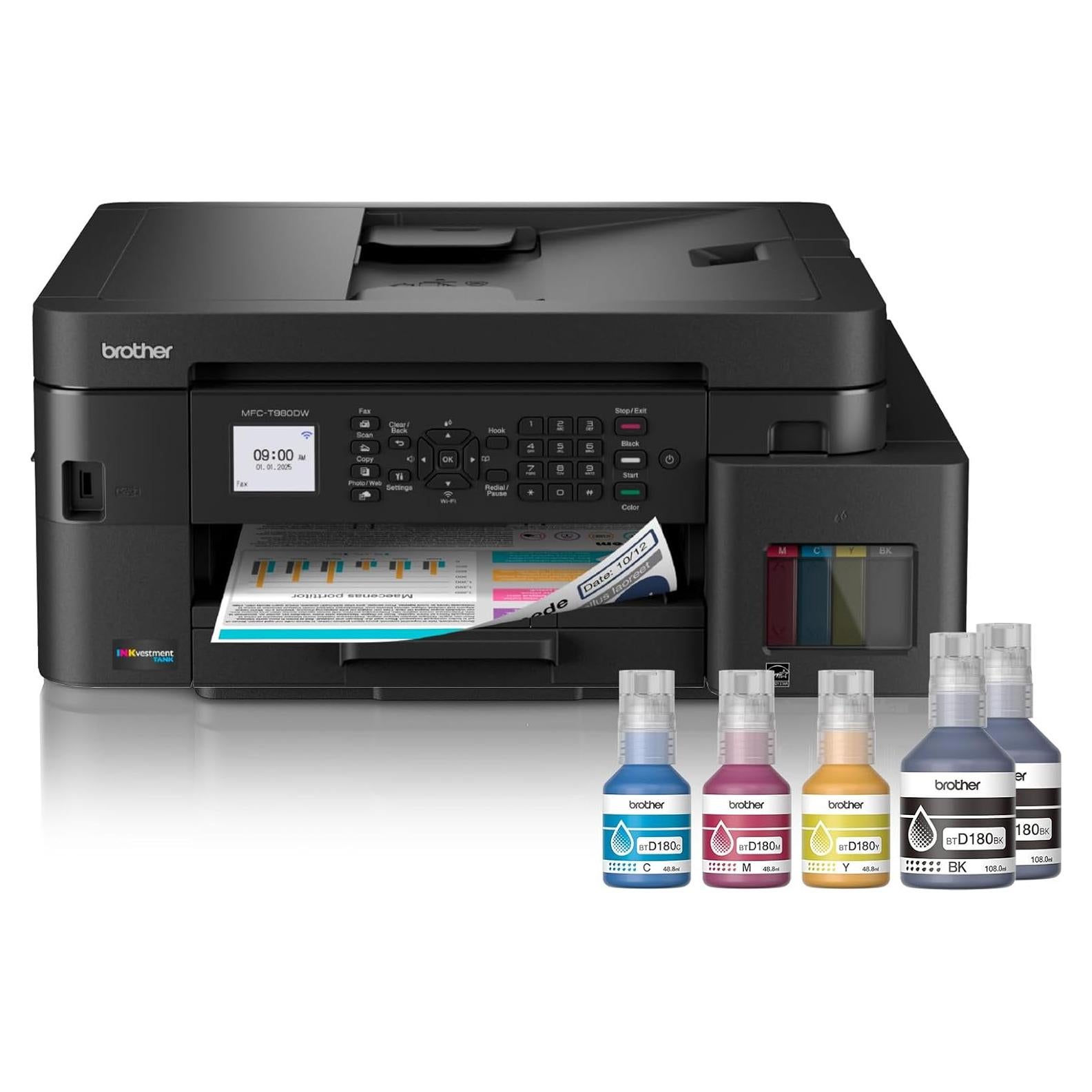 Impresora Multifuncional Brother MFC-T980DW a Color WiFi