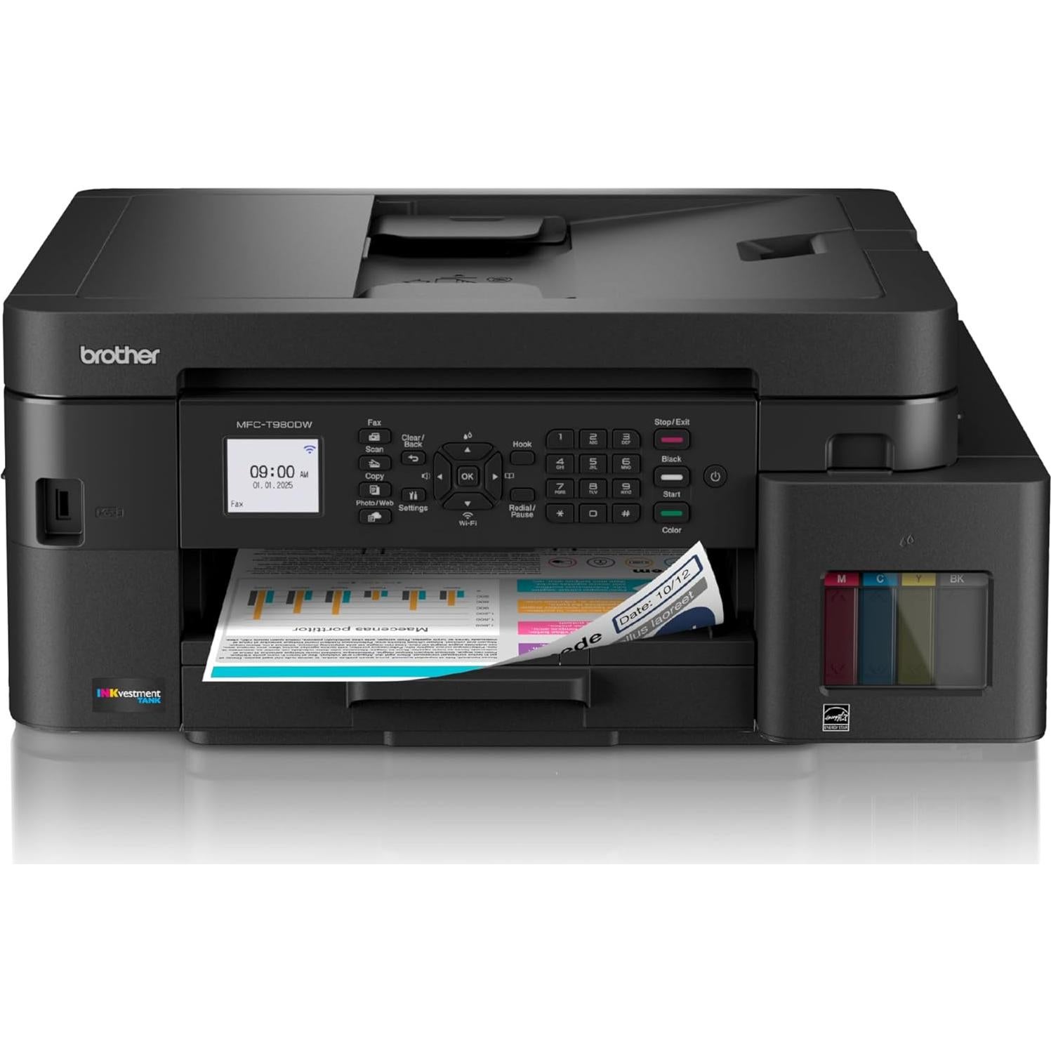 Impresora Multifuncional Brother MFC-T980DW a Color WiFi