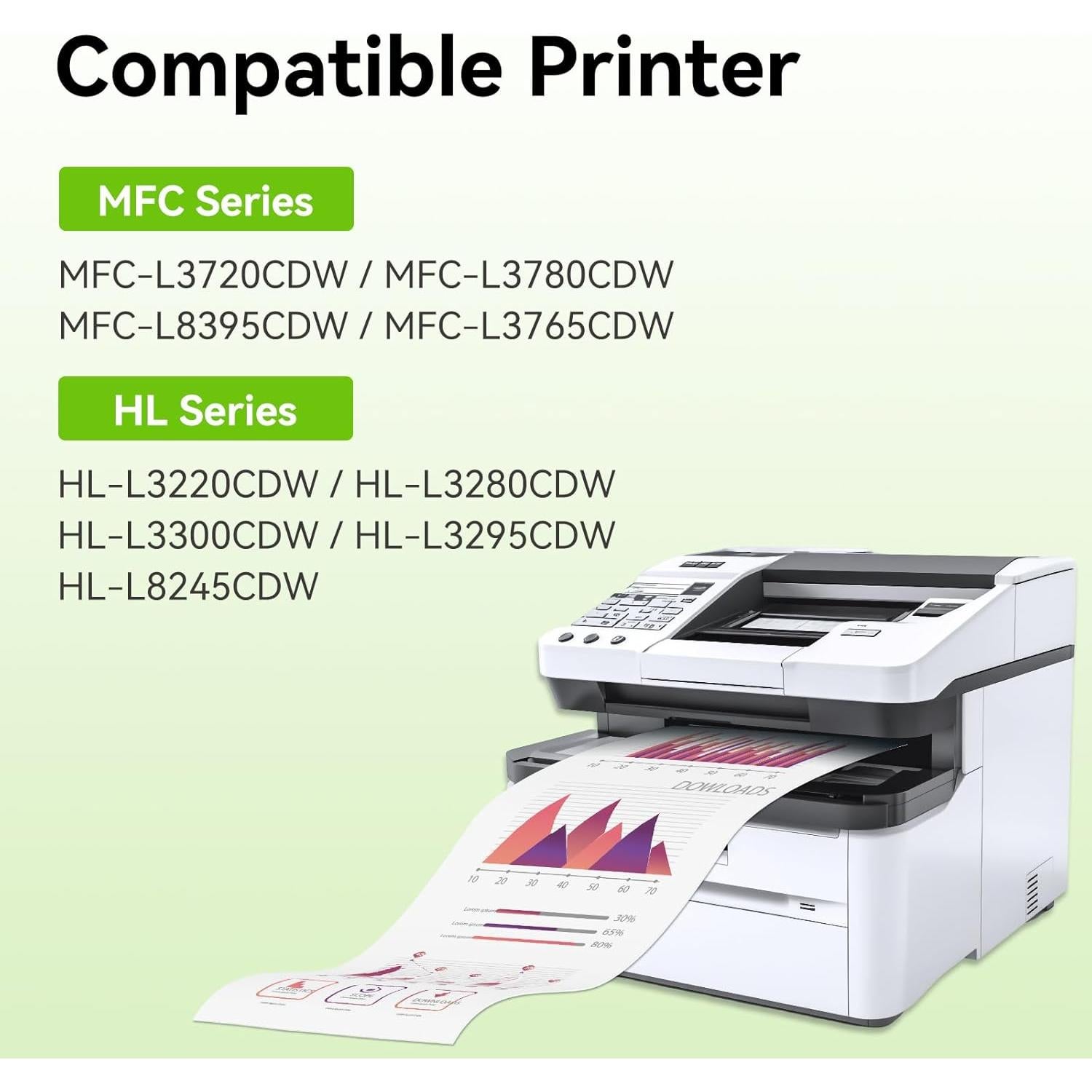 Cartuchos de Tóner TN229XL Suizo 4 Piezas para Brother